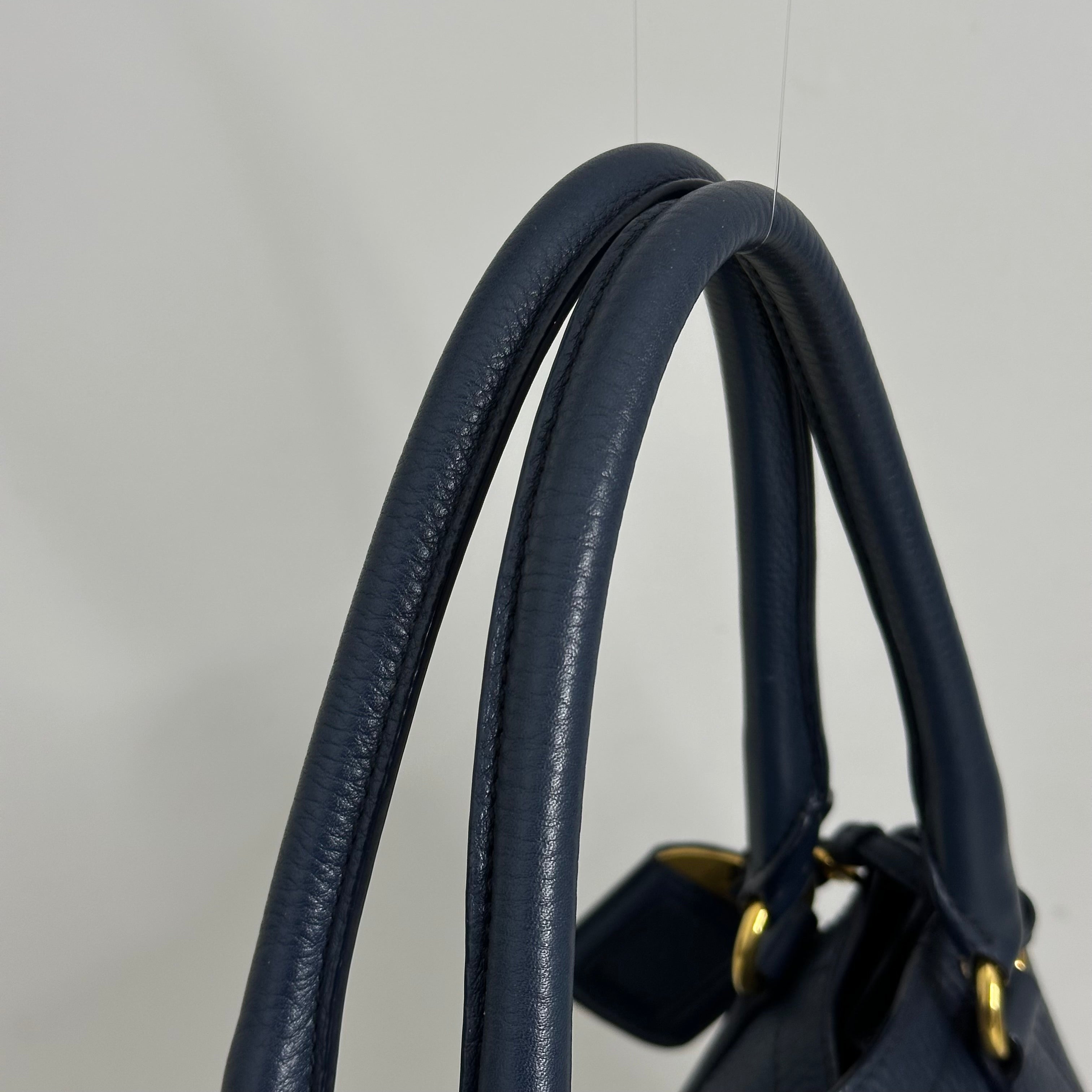 Dark Blue Vitello Handbag