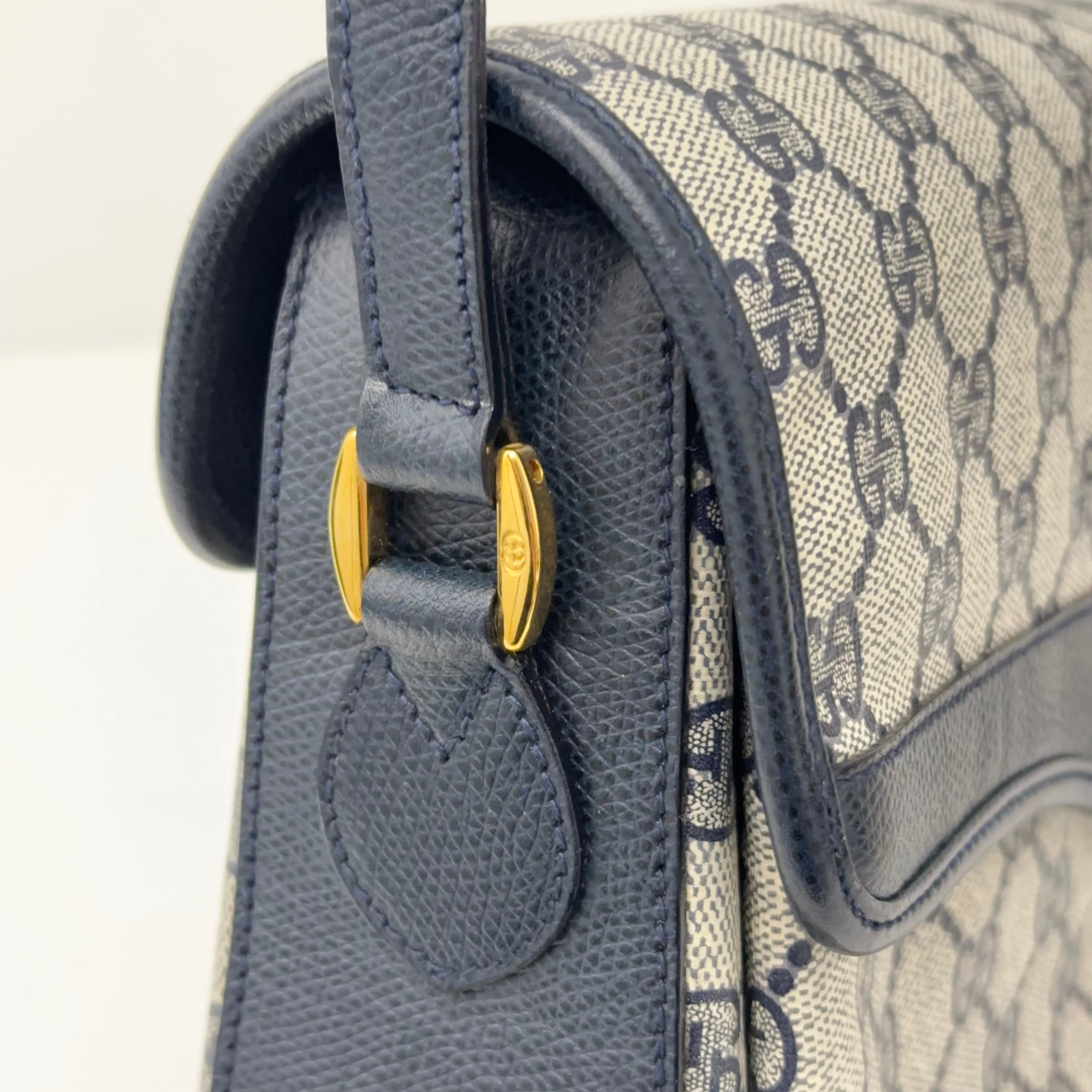 Navy GG Supreme Crossbody
