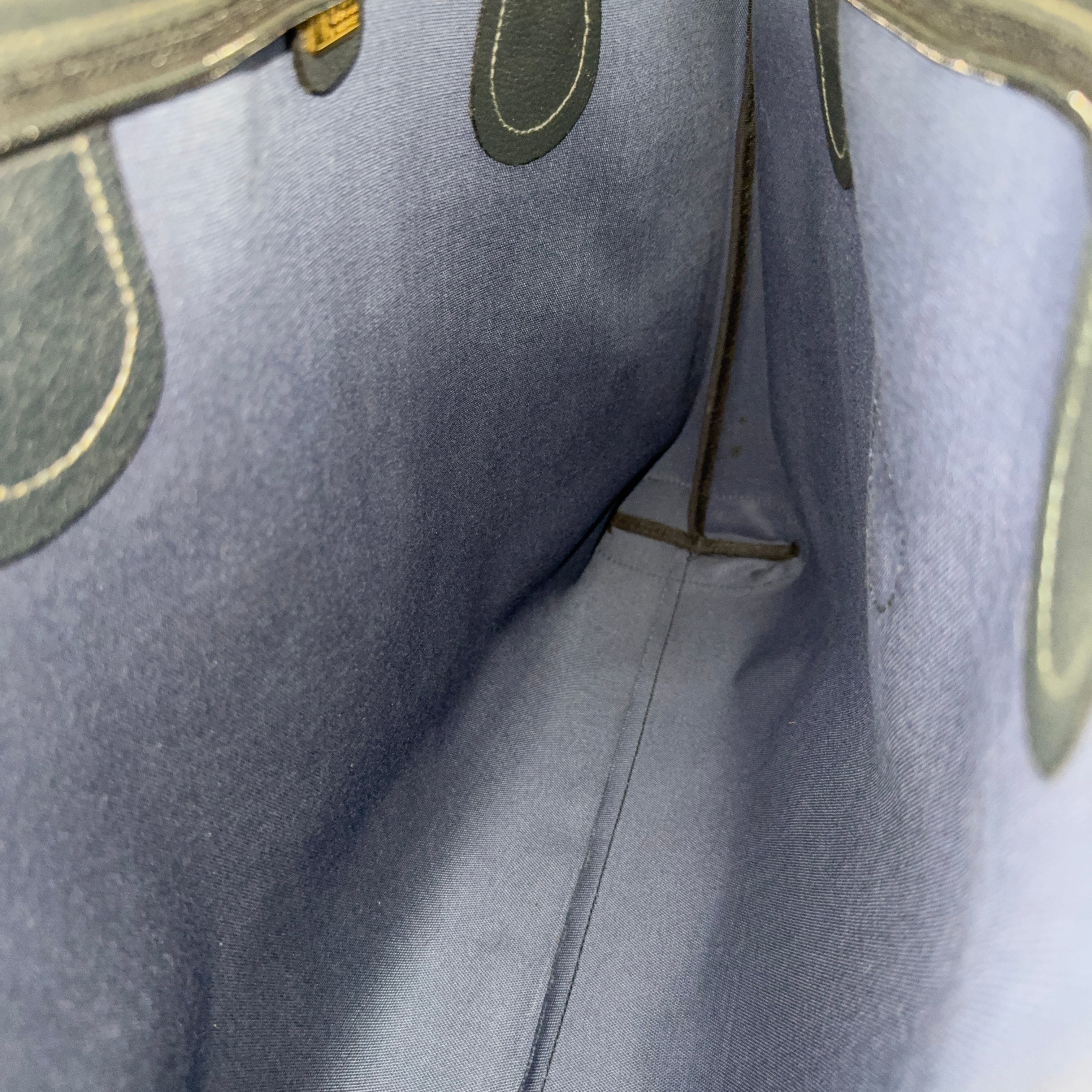 Navy GG Large Shoulder Bag