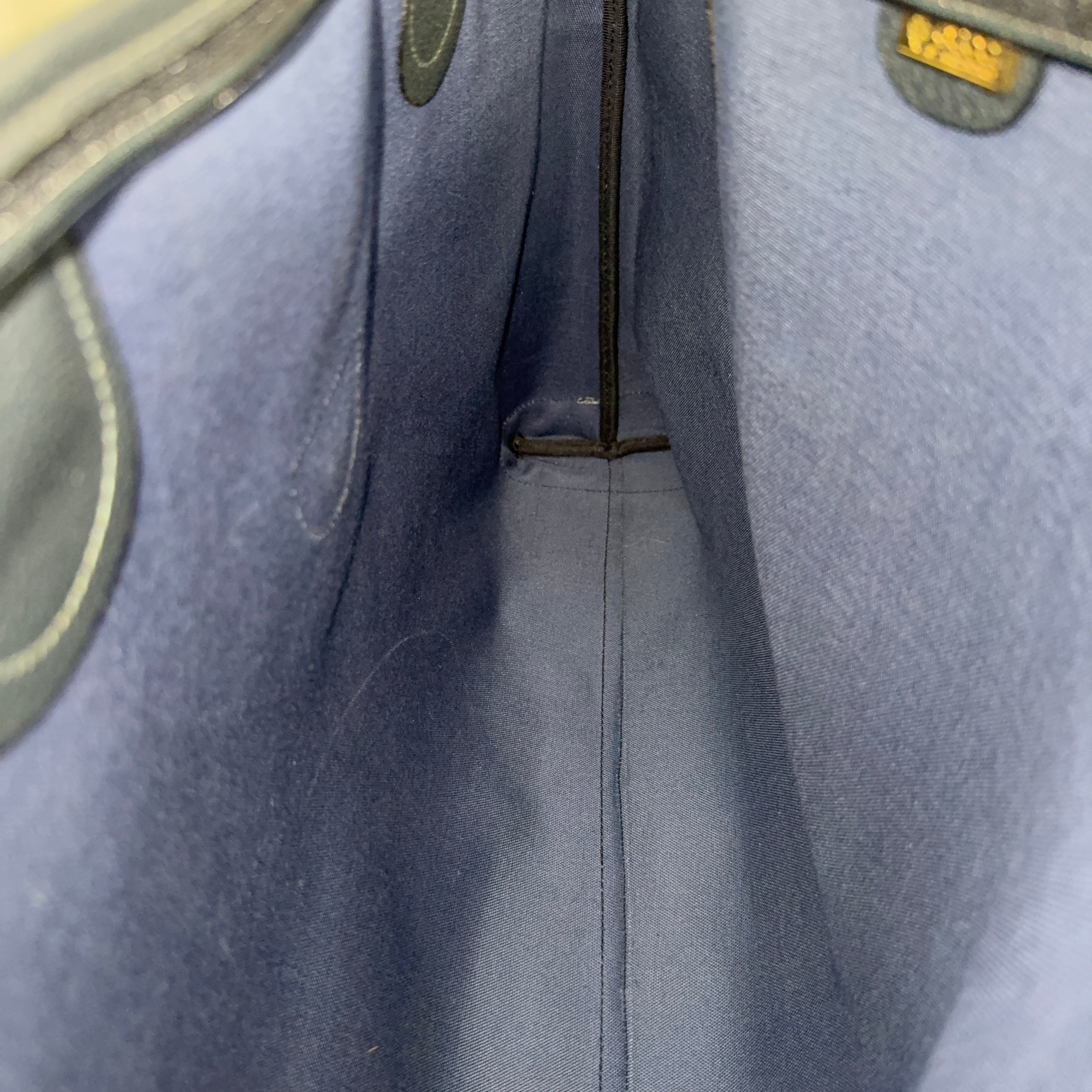 Navy GG Large Shoulder Bag