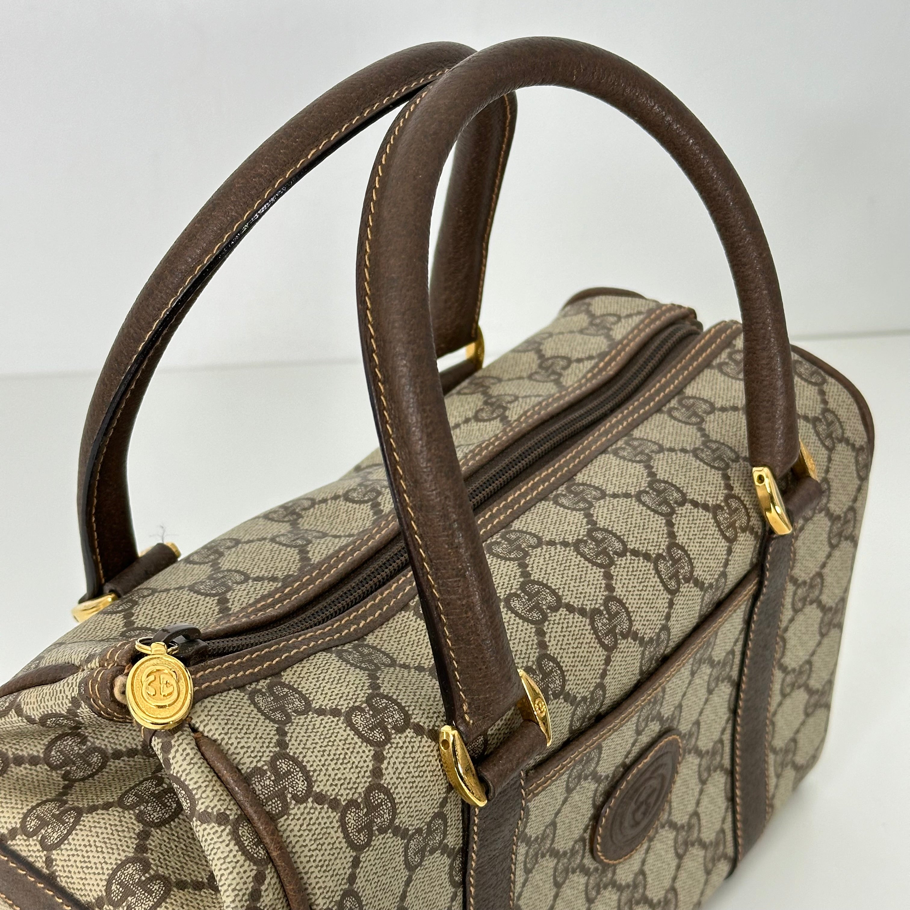 Small Brown Boston Bag