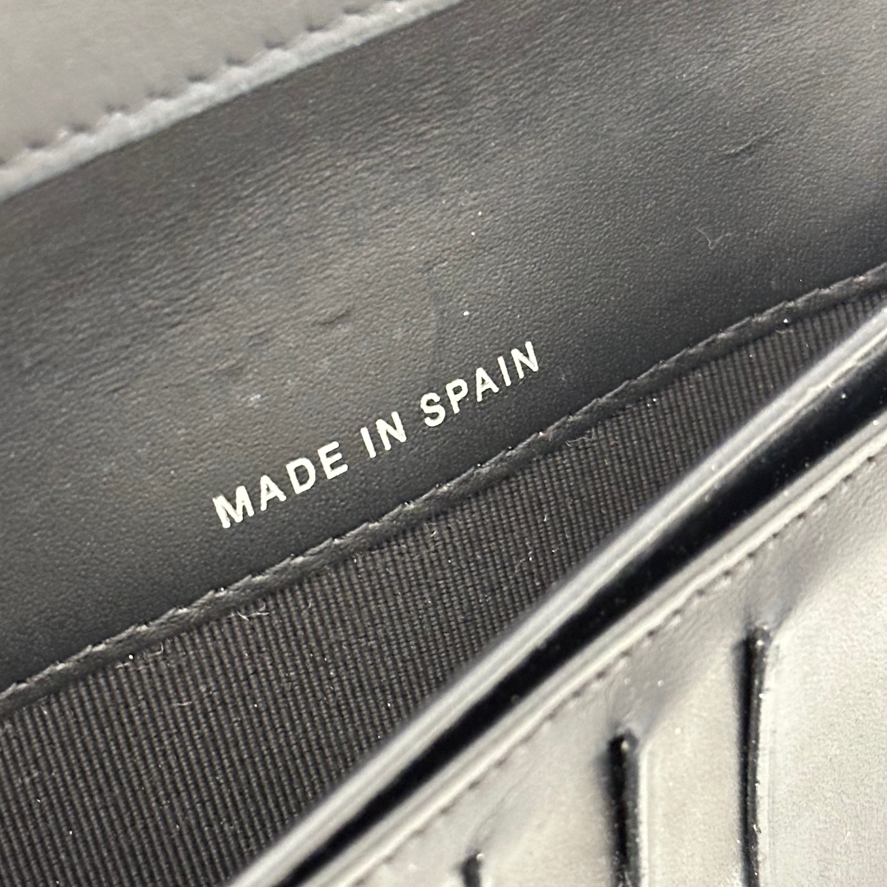 Navy Caviar Bi-Fold Wallet