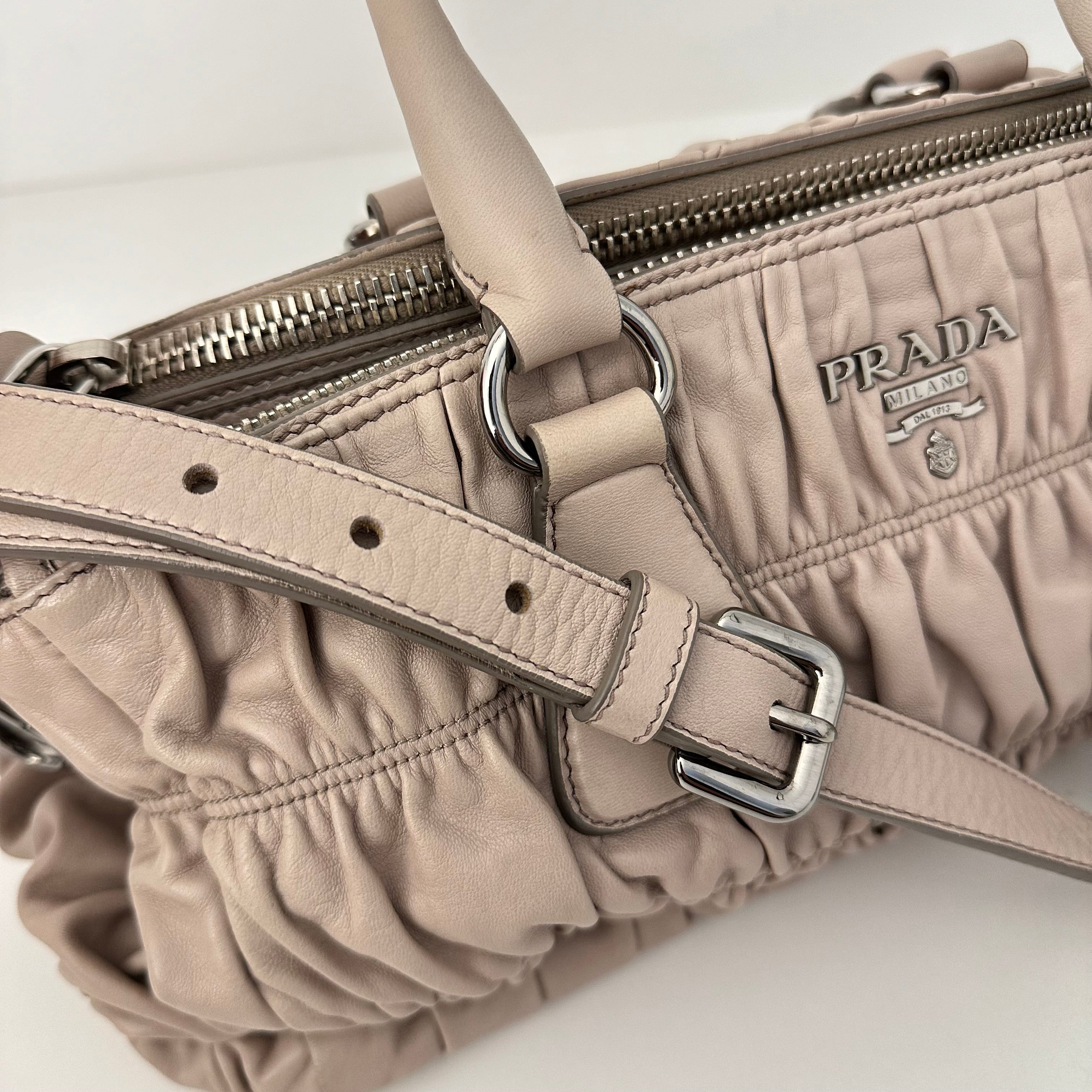 Nappa Gaufre Leather Bag