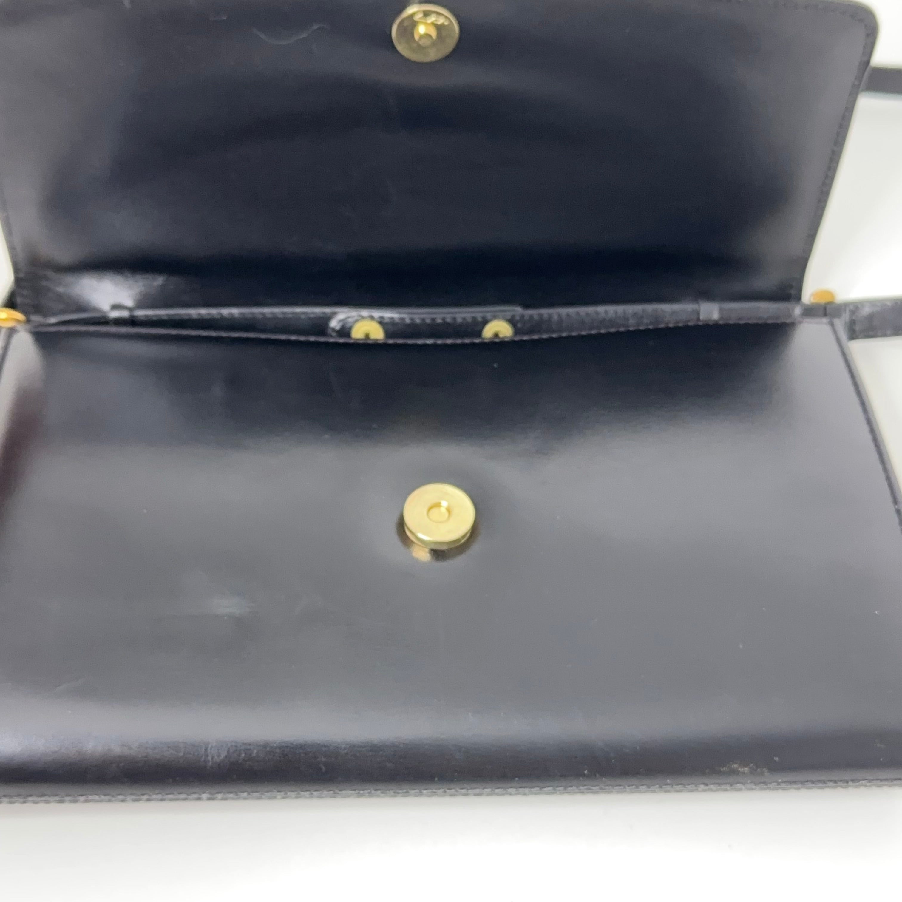 Vintage Black GG Clutch