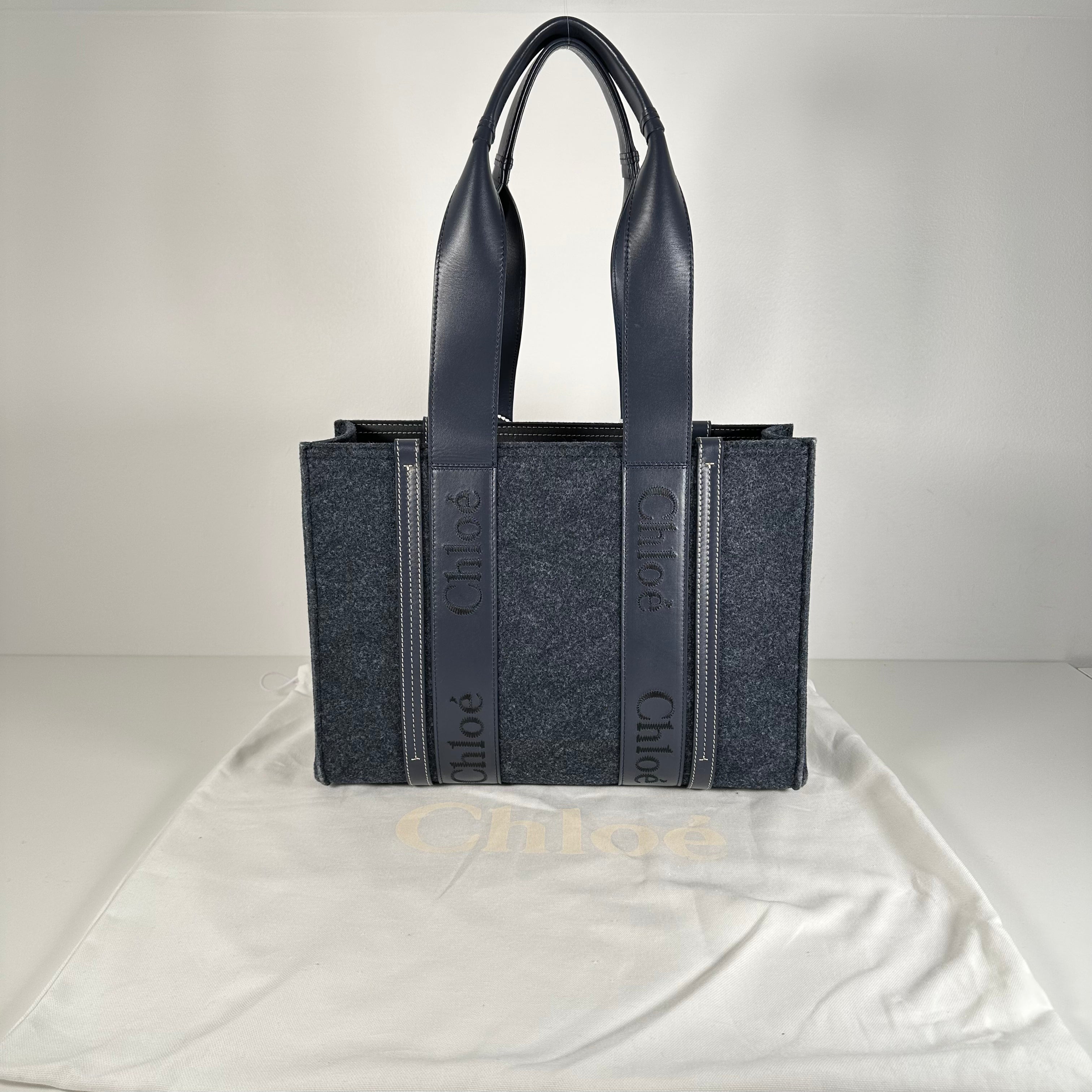 Navy Medium Woody Tote