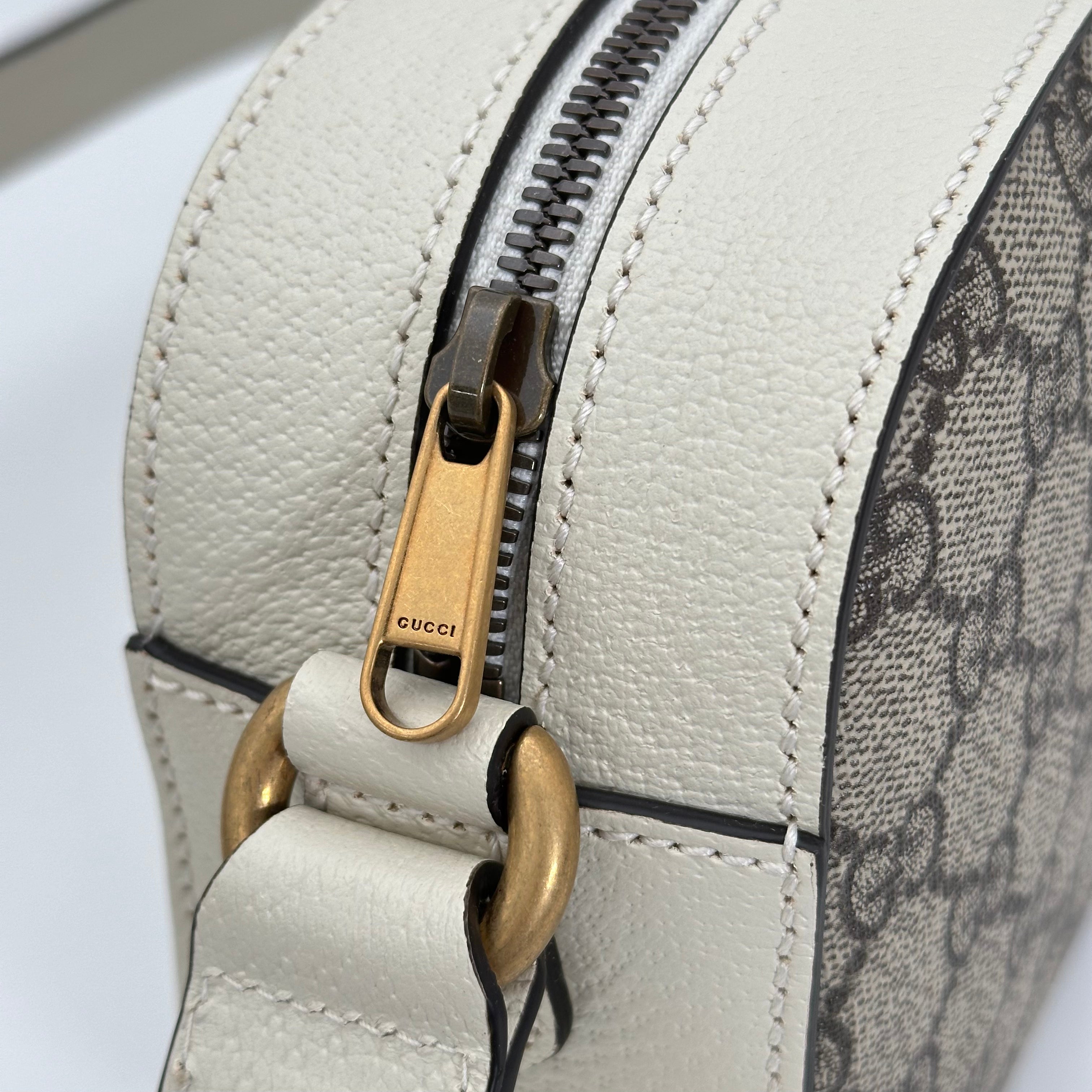 White GG Supreme Crossbody