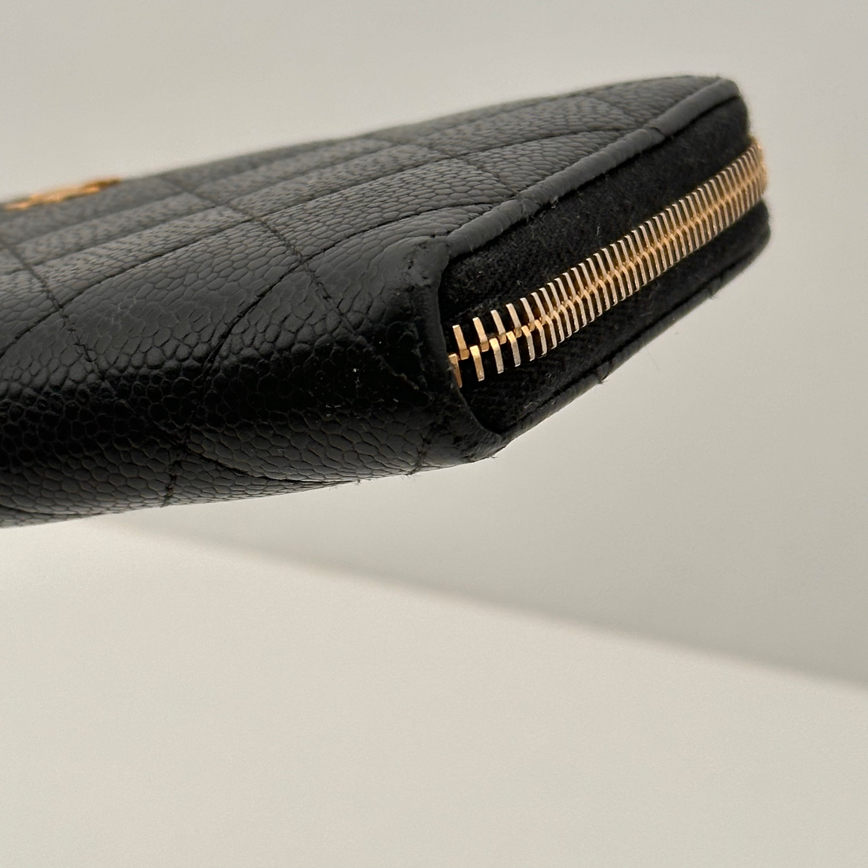 Large Caviar Zippy Wallet
