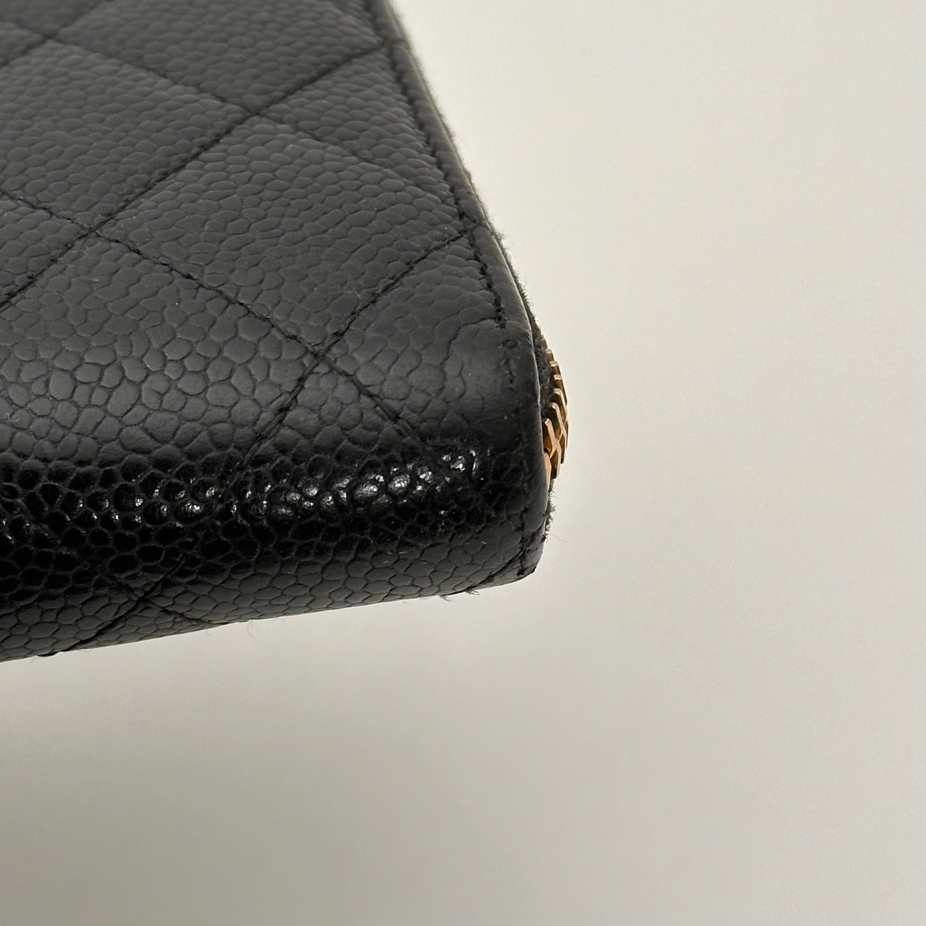 Large Caviar Zippy Wallet