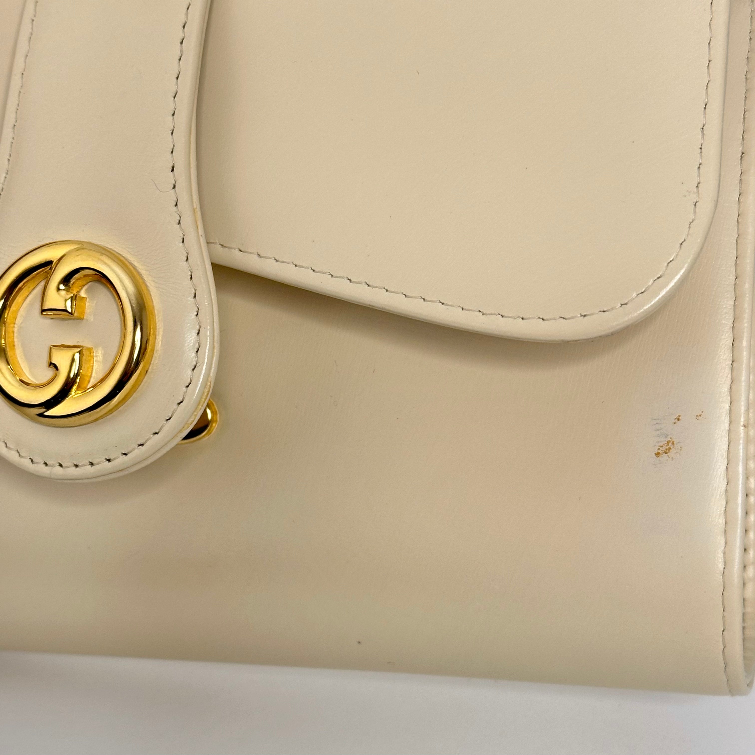Vintage Ivory Shoulder Bag