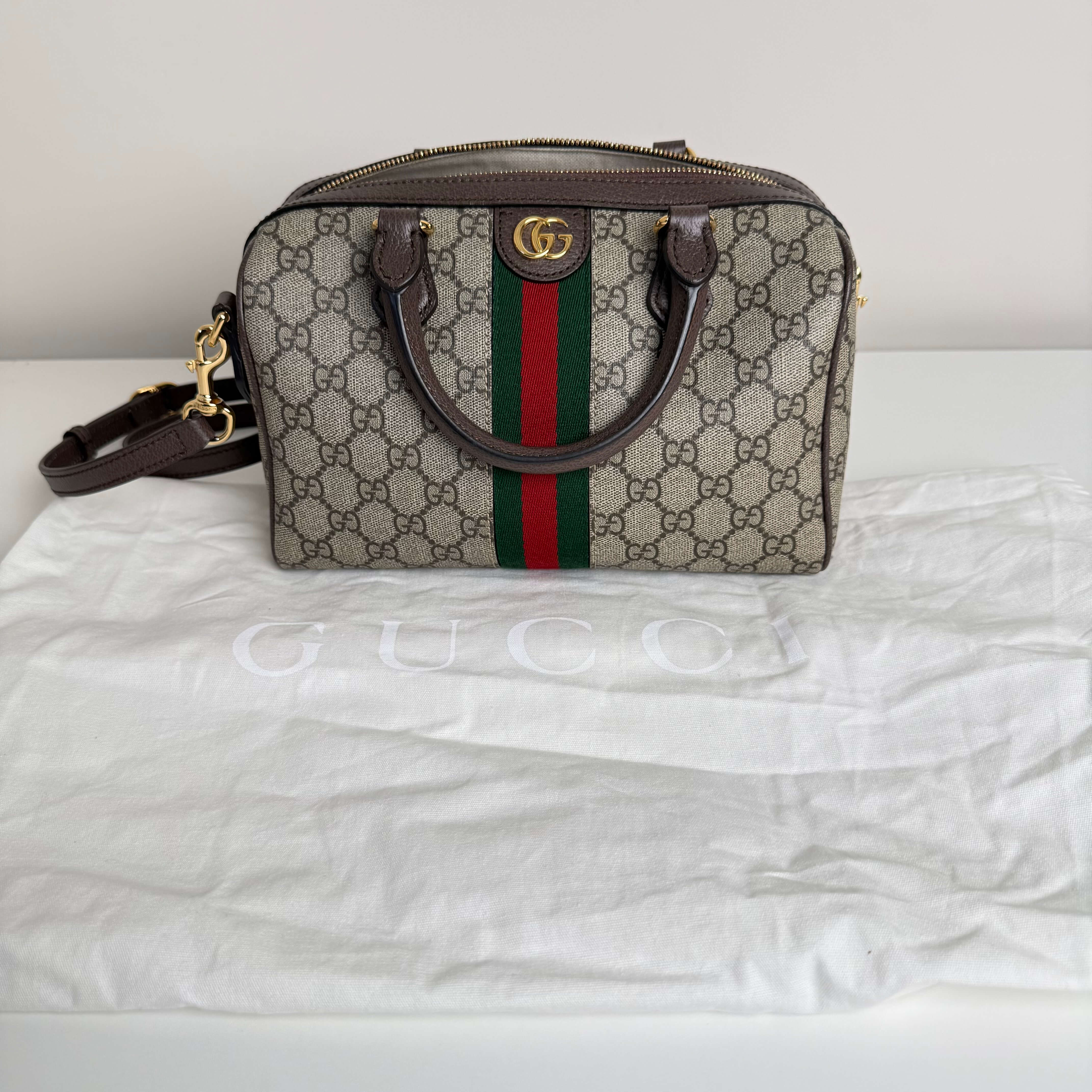 Ophidia Medium Boston Bag