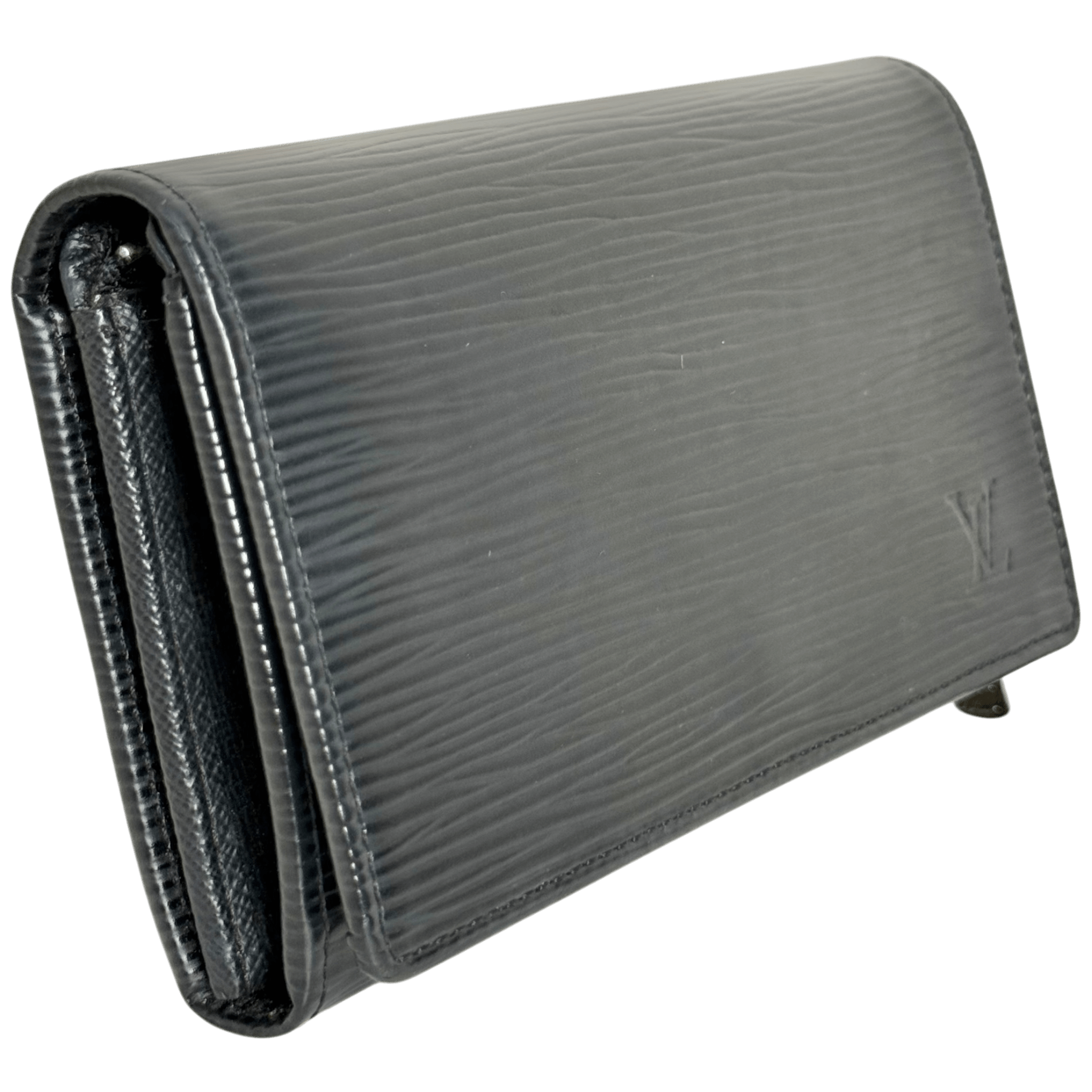 Black Epi Compact Wallet