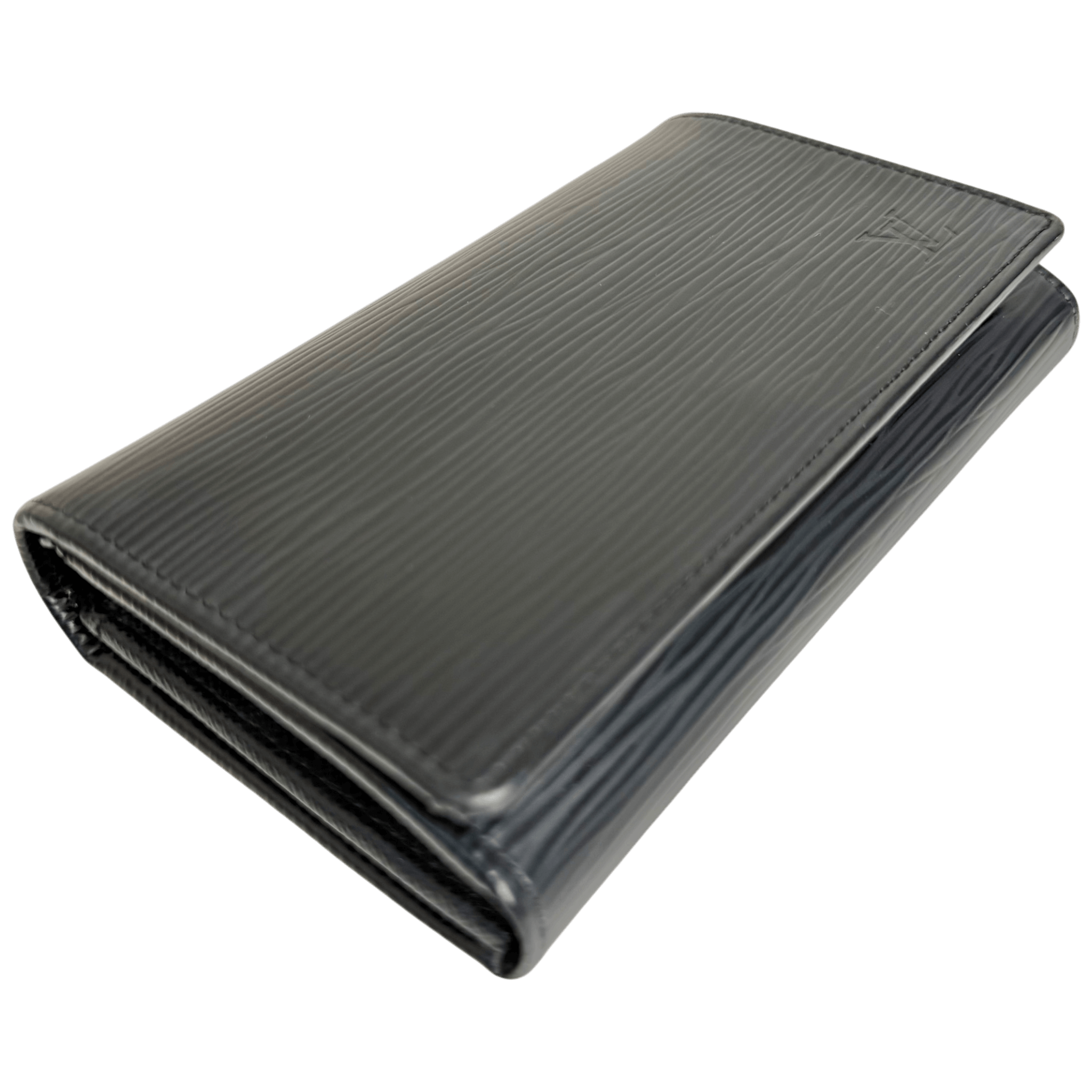 Black Epi Compact Wallet