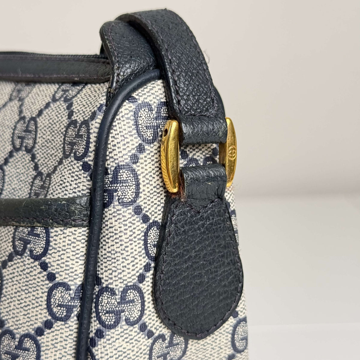 Navy GG Supreme Crossbody