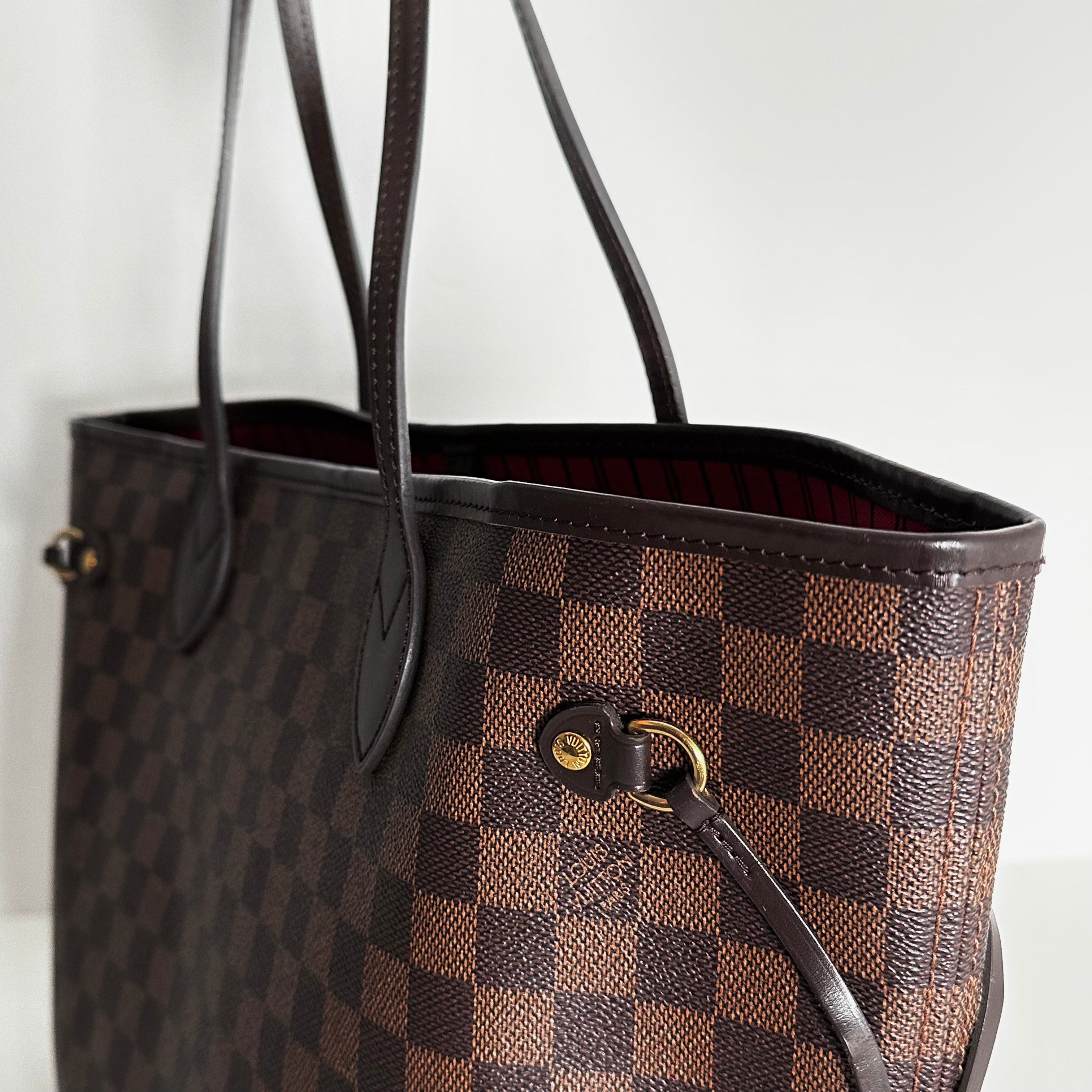Damier Ebene Neverfull MM w/ Pouch