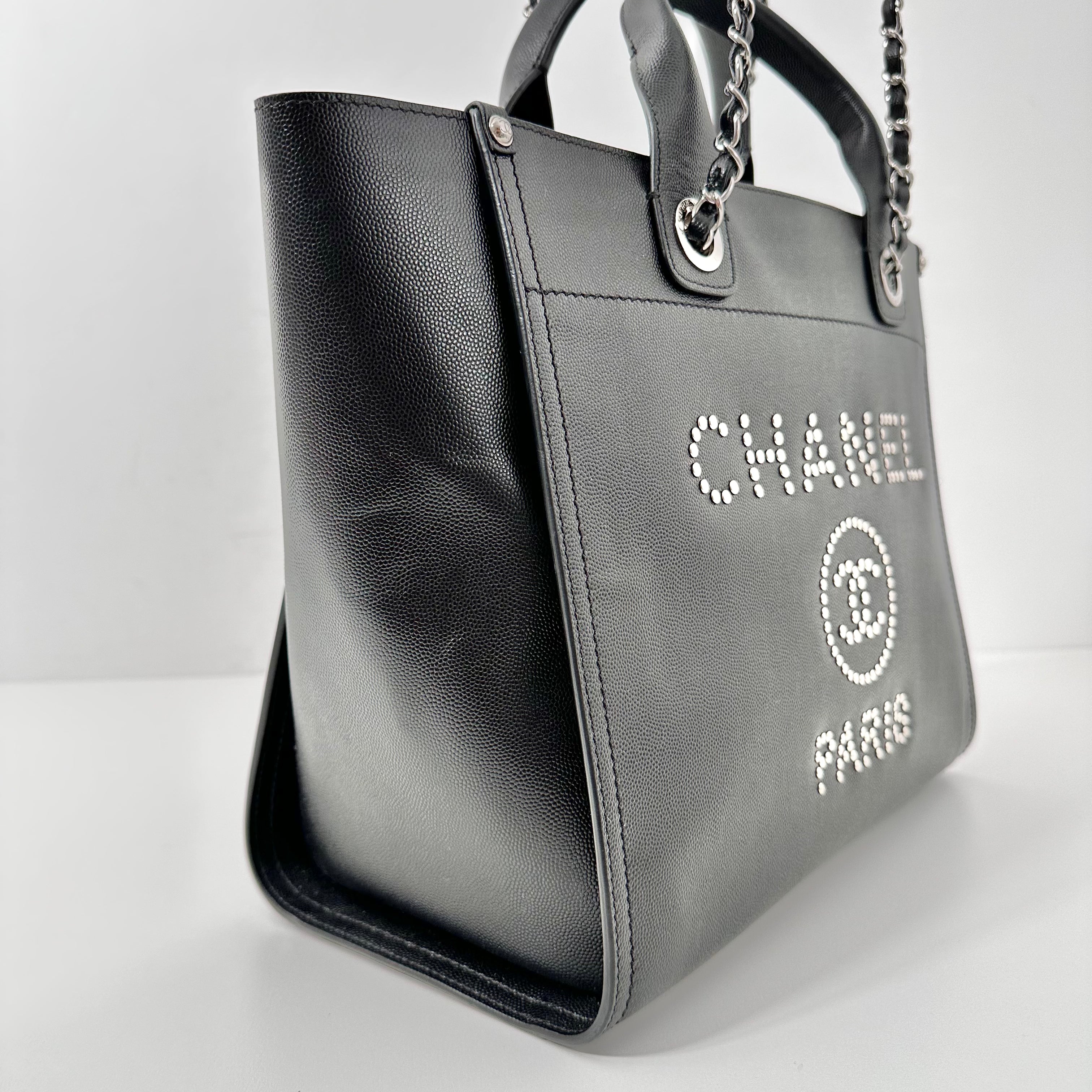 Medium Studded Deauville Shopping Bag