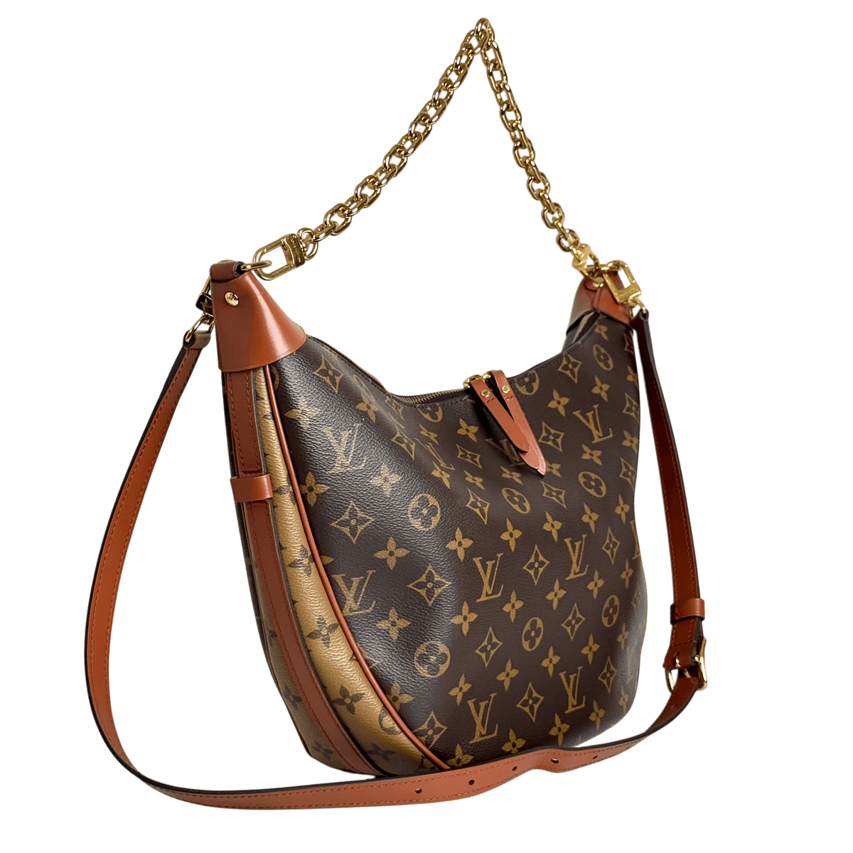 Reverse Monogram Loop Hobo