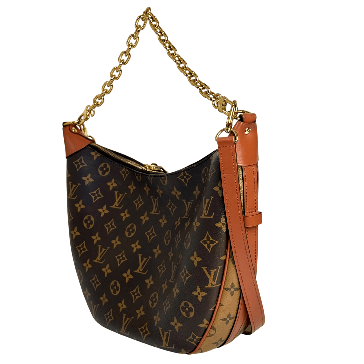 Reverse Monogram Loop Hobo