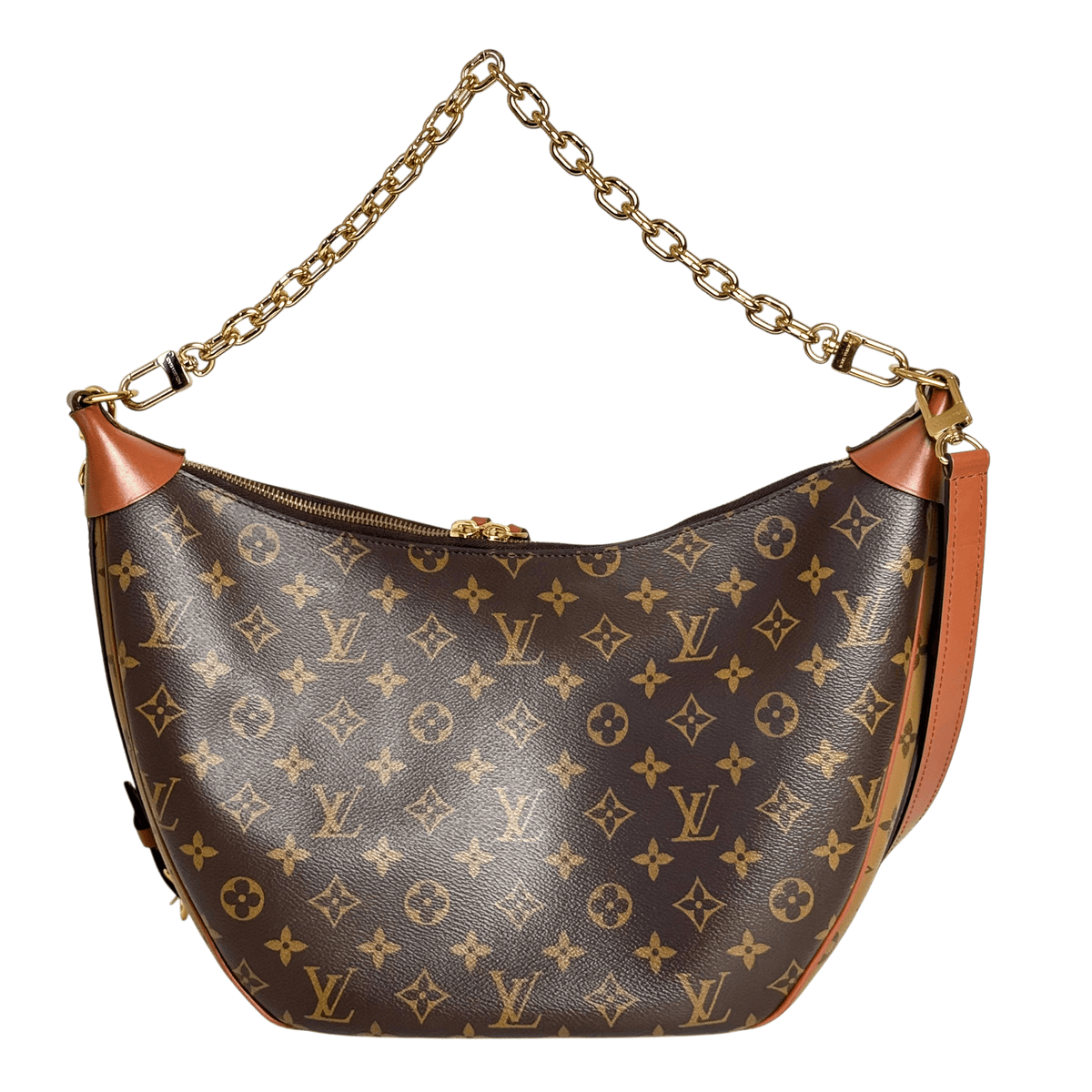 Reverse Monogram Loop Hobo