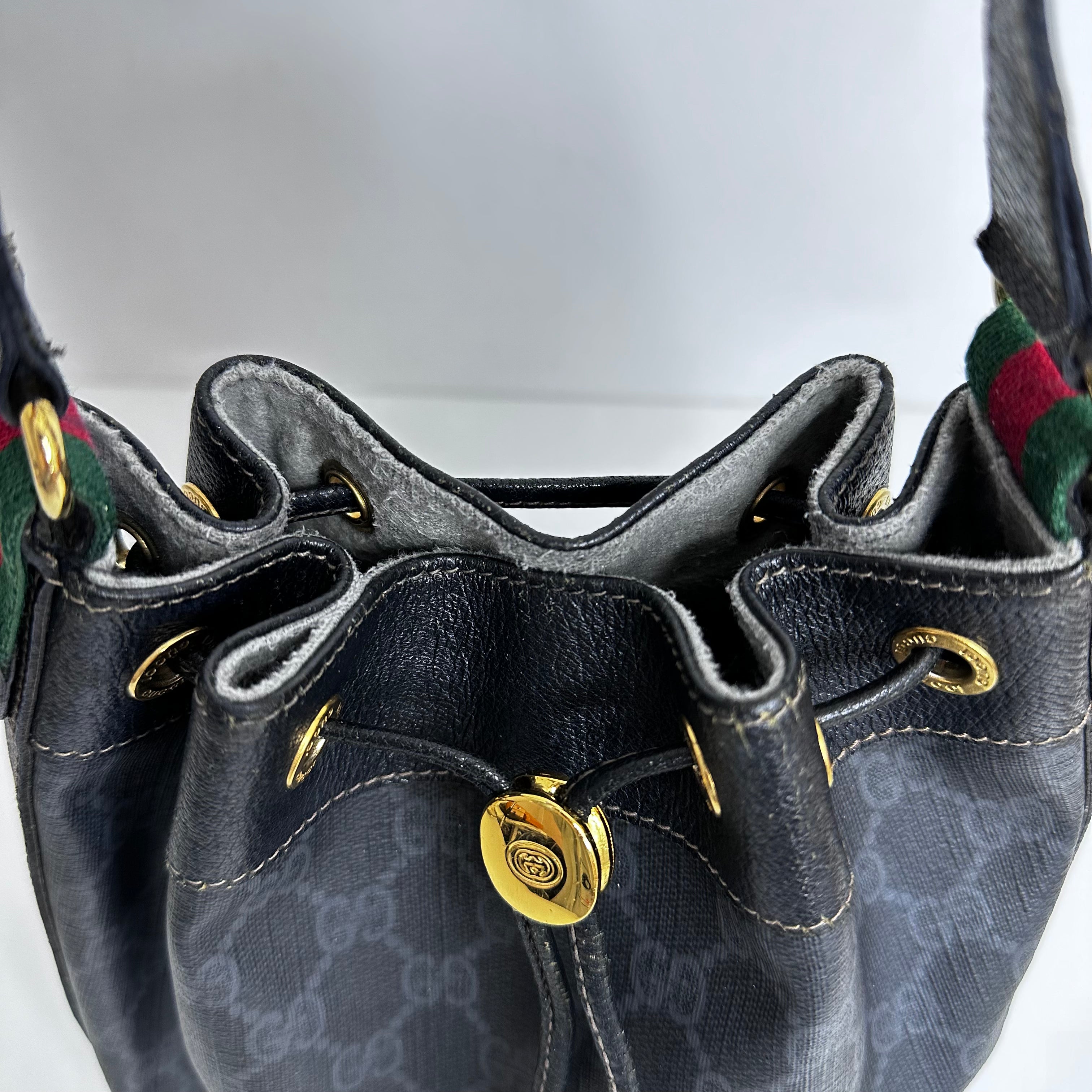 Black GG Bucket Bag