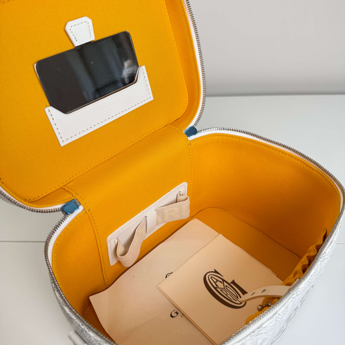 Goyardine Muse Vanity Case w/ Strap