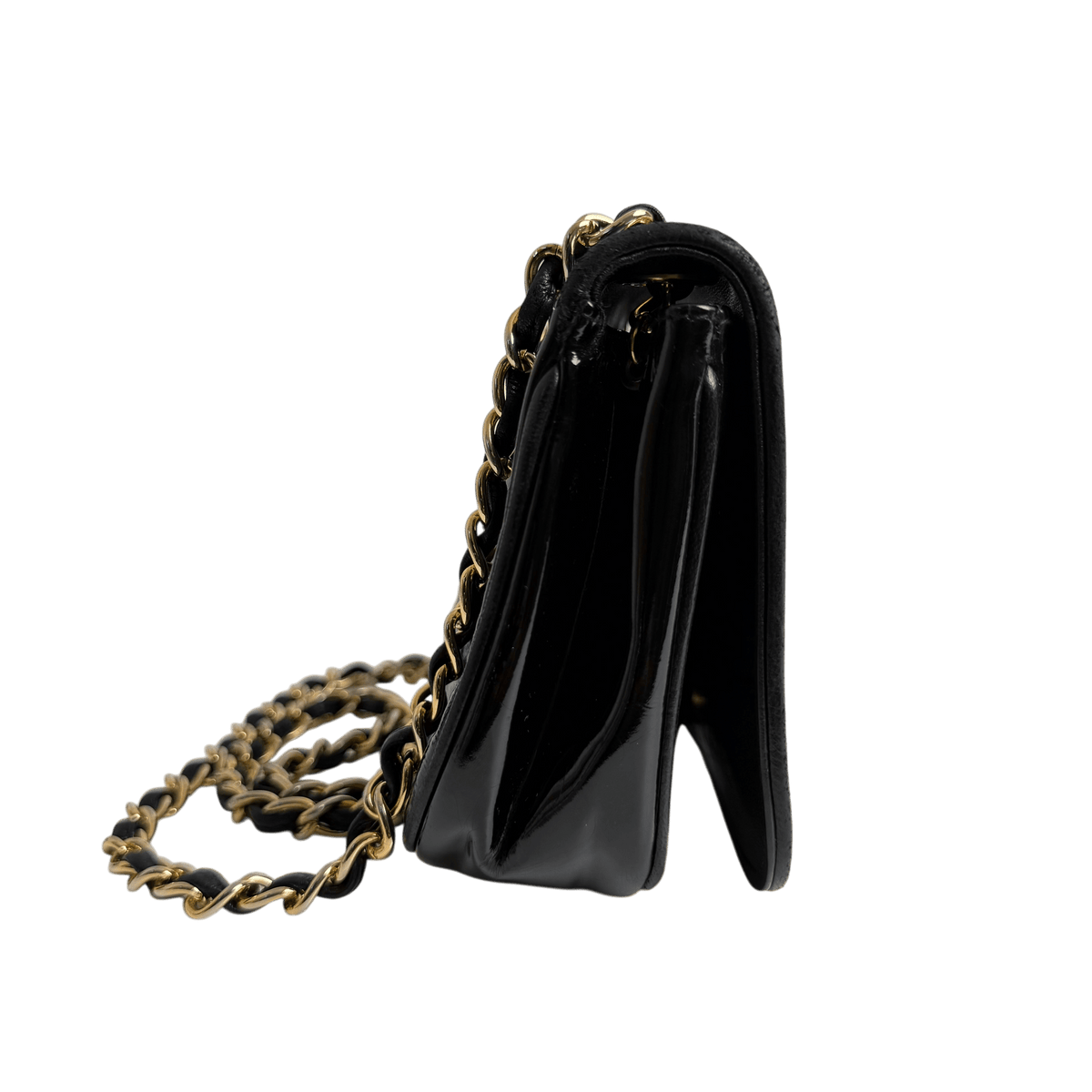 Patent CC Shoulder Bag