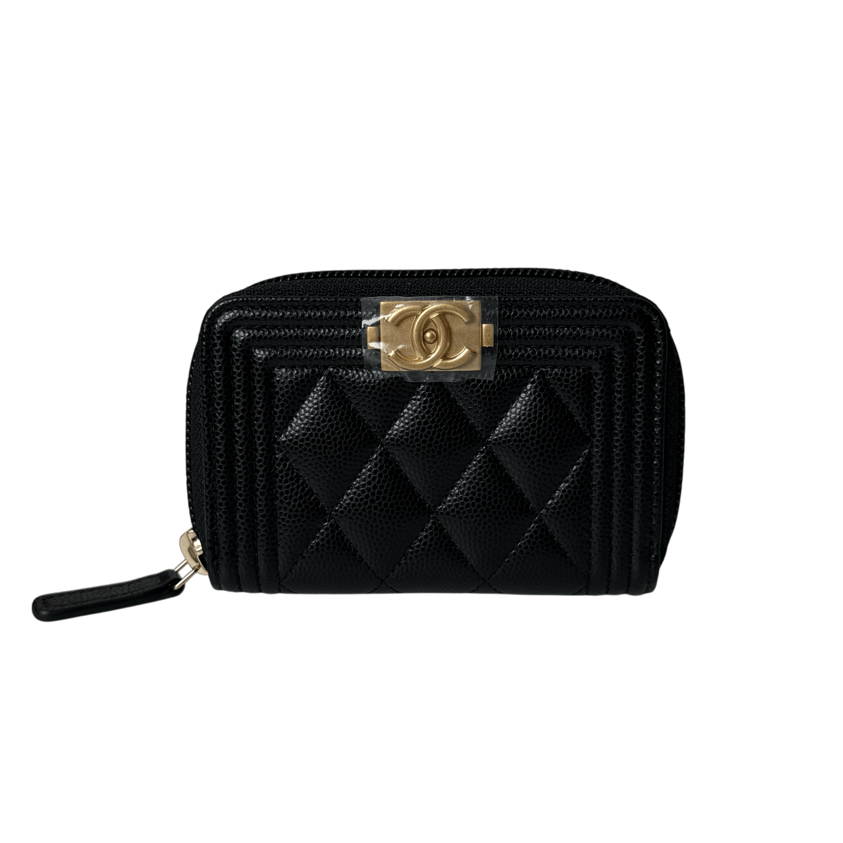 Boy Quilted Zip Around Coin Wallet
