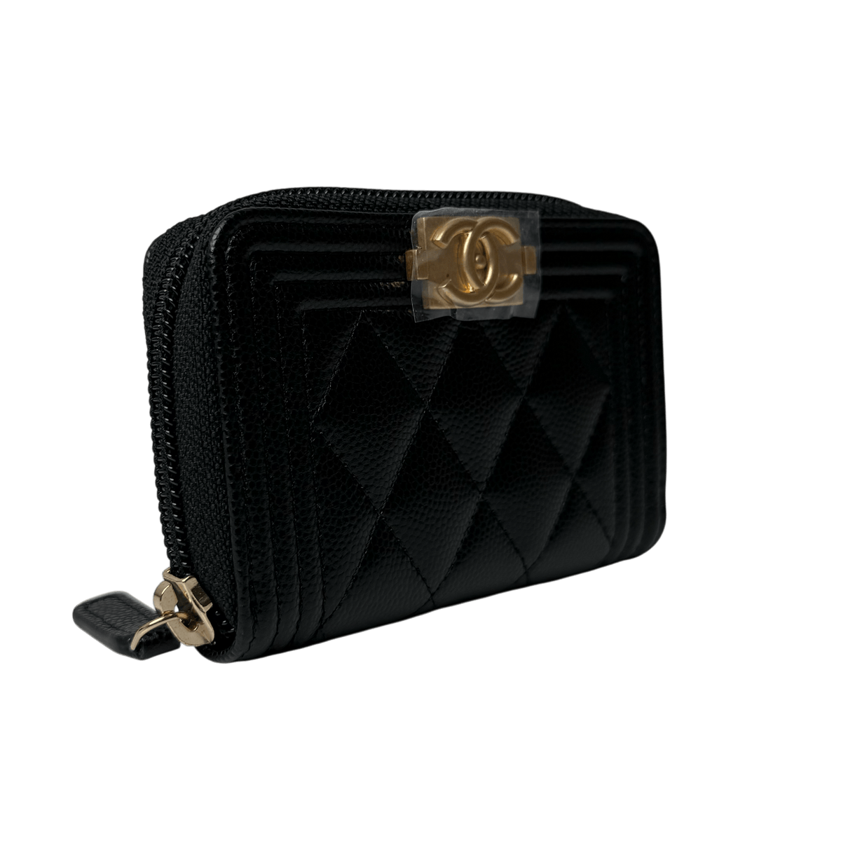 Boy Quilted Zip Around Coin Wallet