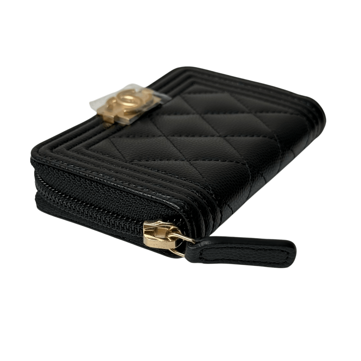 Boy Quilted Zip Around Coin Wallet