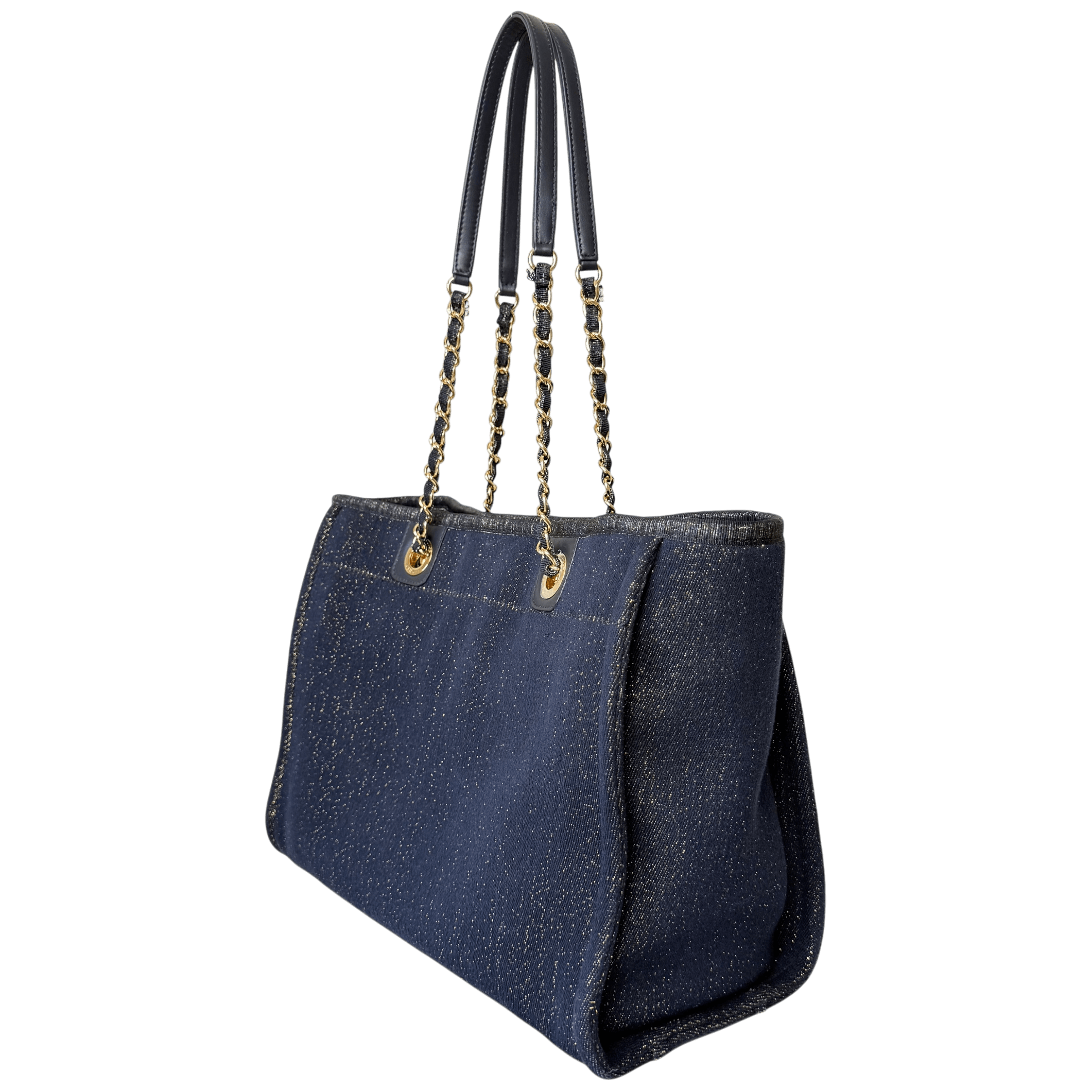 Lurex Canvas Small Deauville Glitter Detail