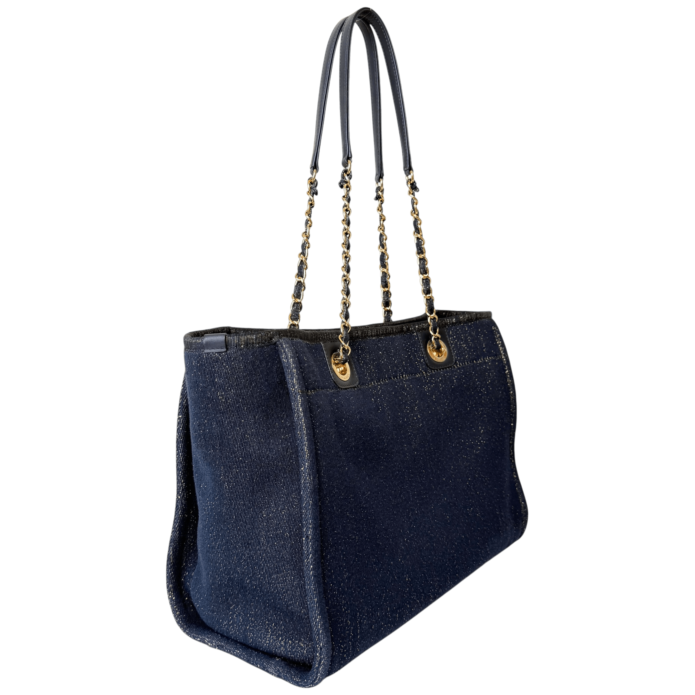 Lurex Canvas Small Deauville Glitter Detail