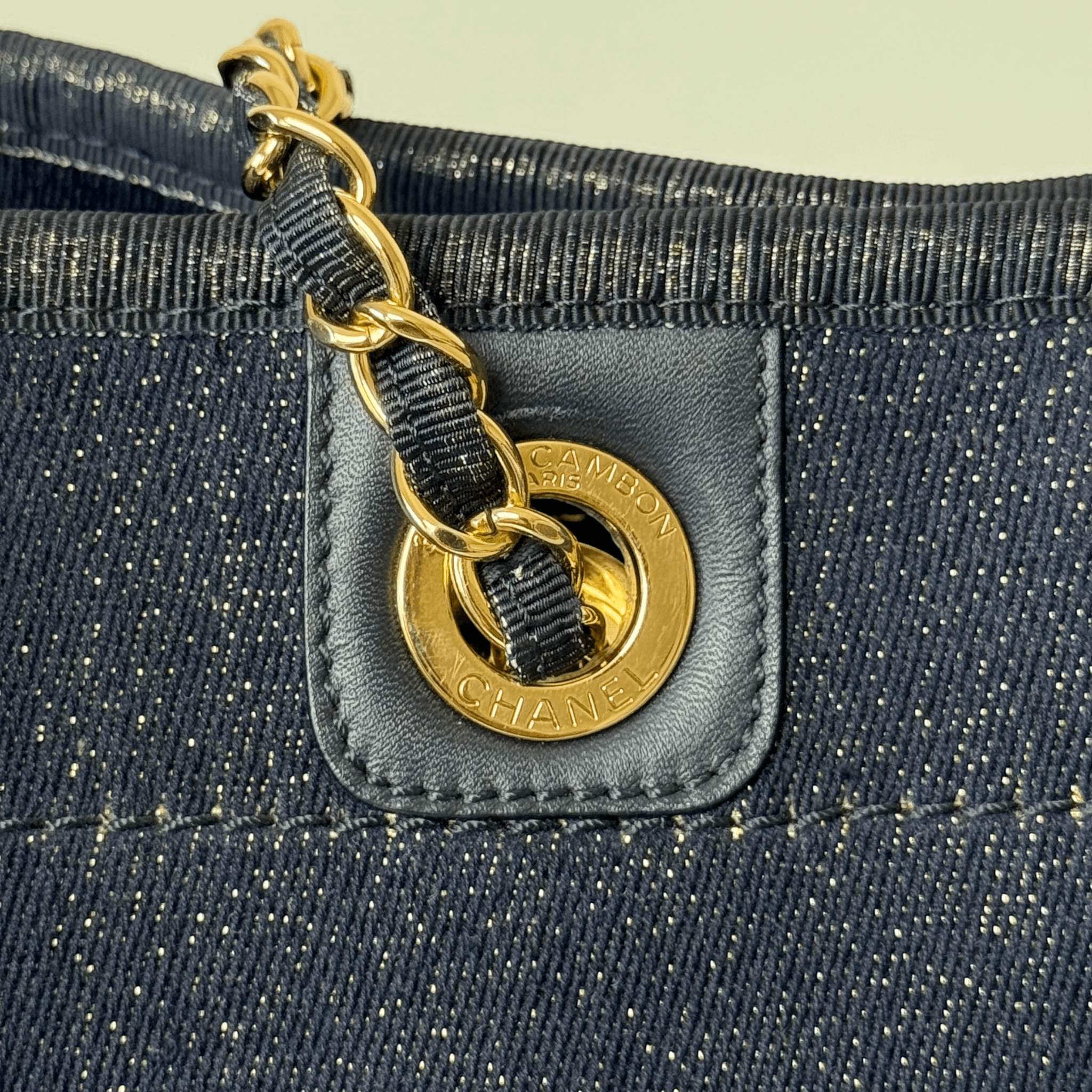 Lurex Canvas Small Deauville Glitter Detail