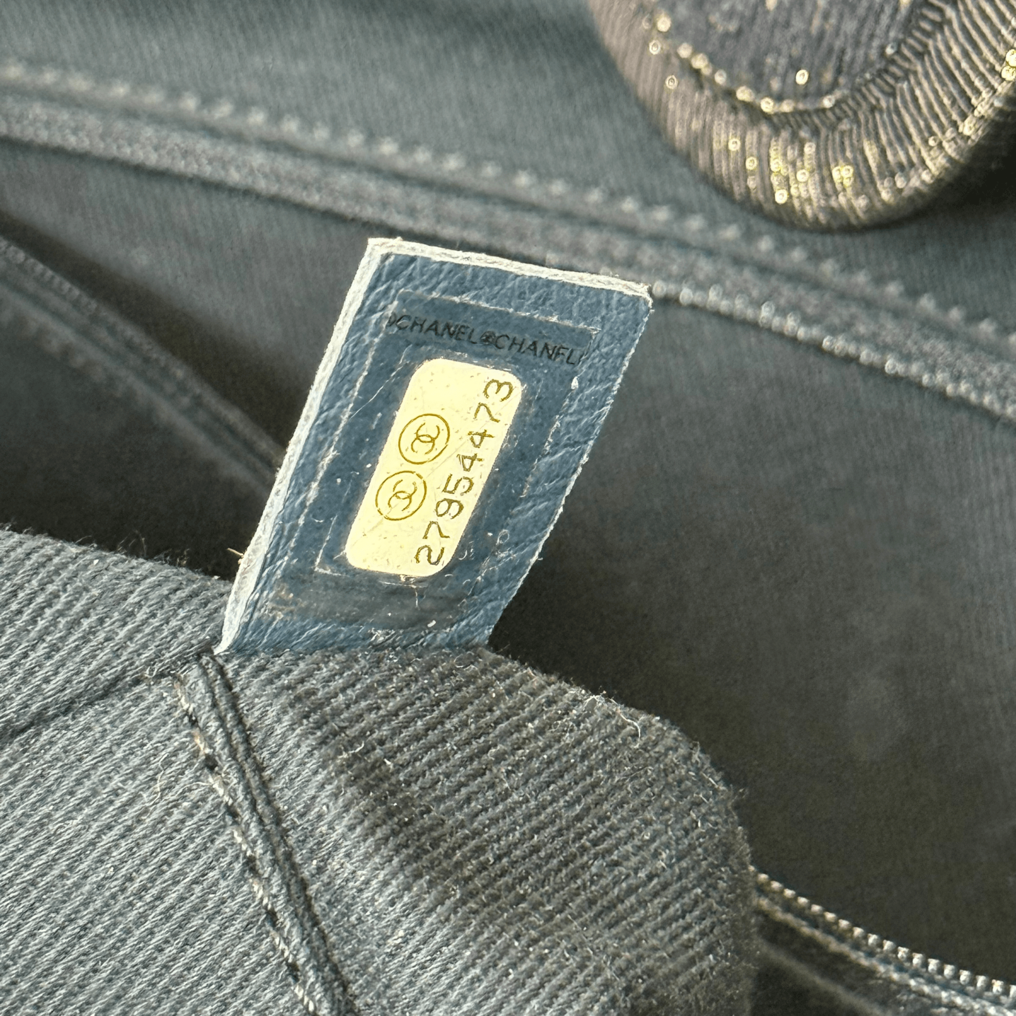 Lurex Canvas Small Deauville Glitter Detail