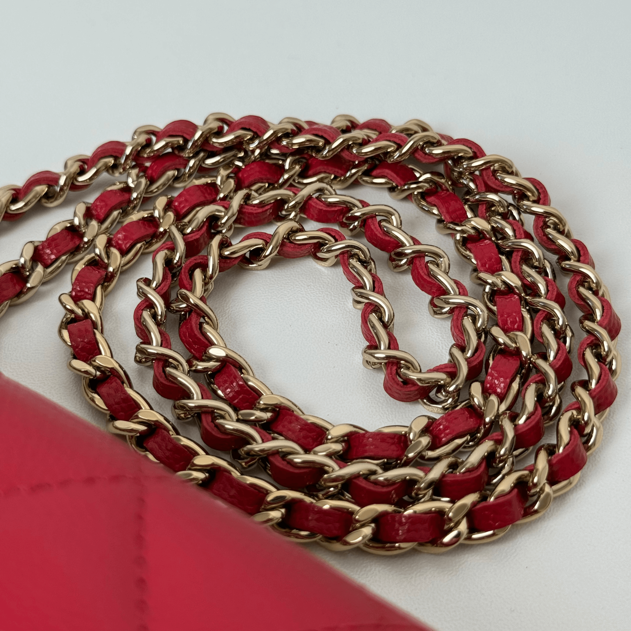 Caviar Flap Phone Holder w/ Chain