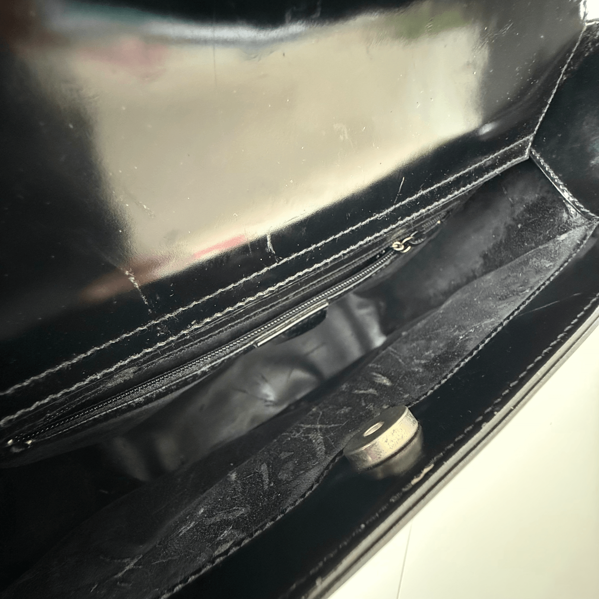 Patent Interlock Shoulder Bag