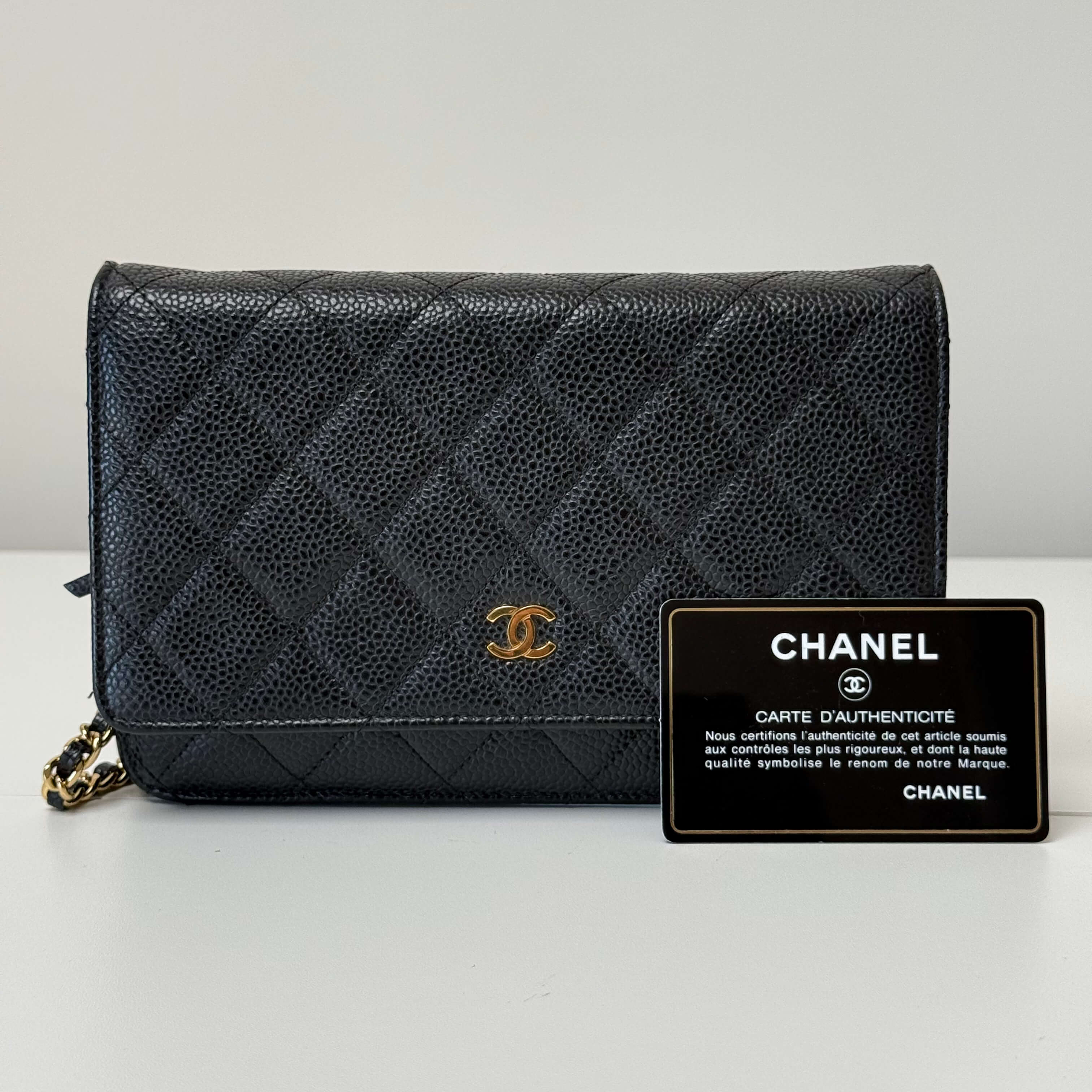 WOC Caviar Leather
