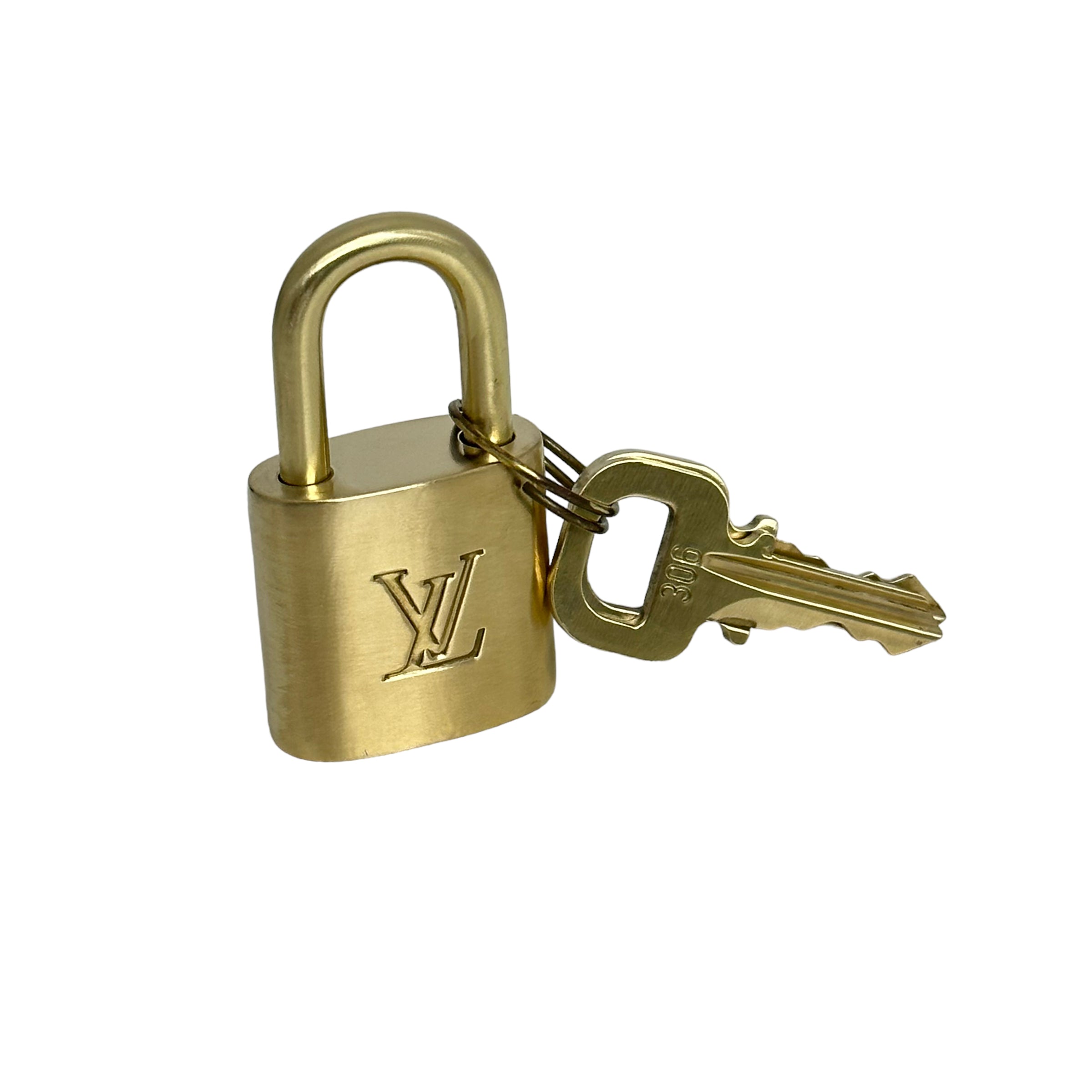 Vintage Brass Lock and Key Set
