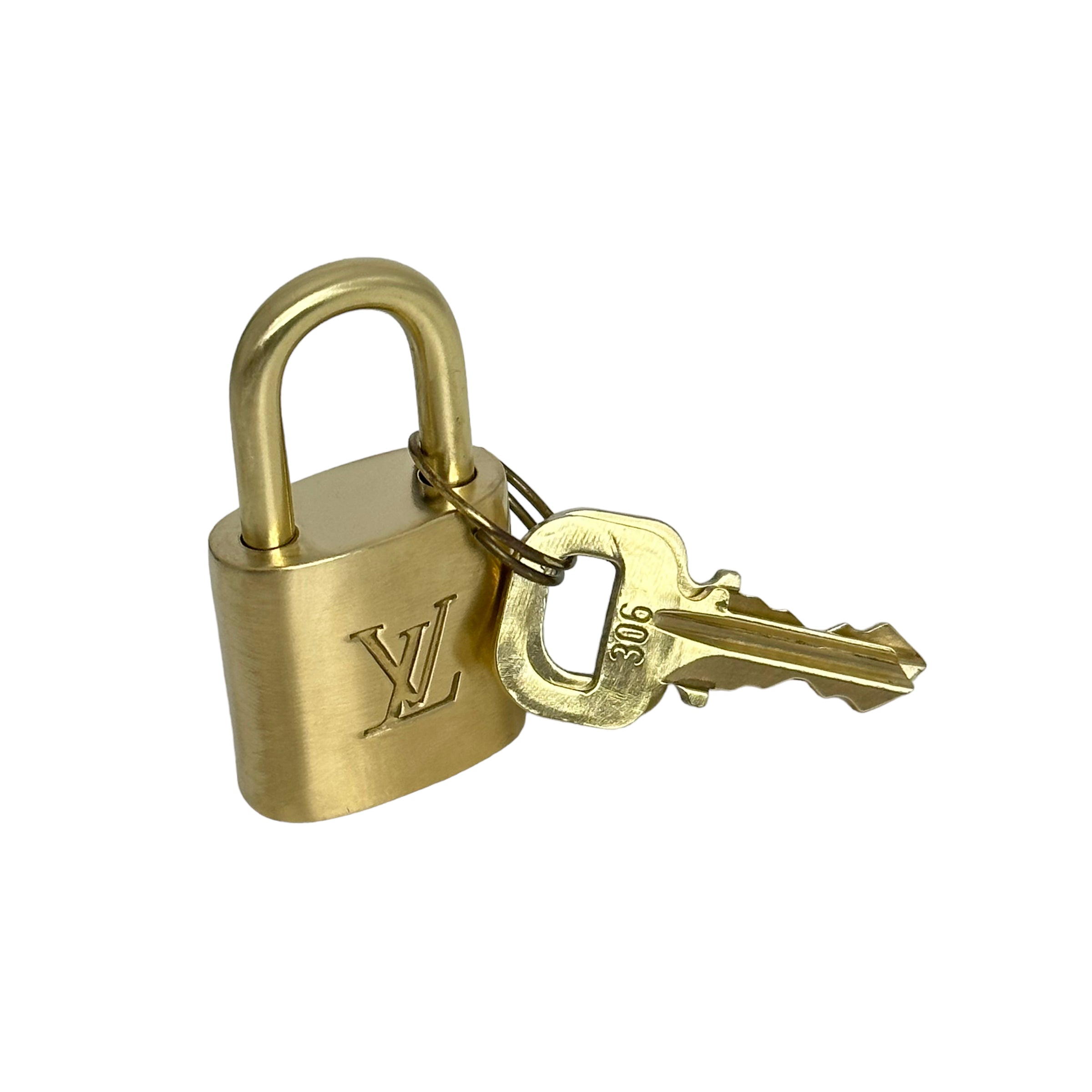 Vintage Brass Lock and Key Set