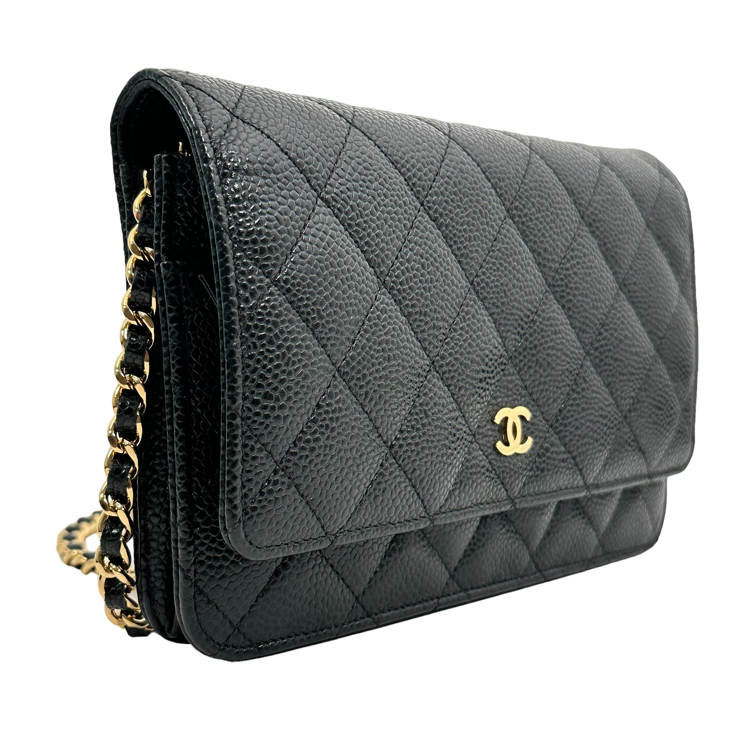 Classic Black Caviar Wallet on Chain (WOC)