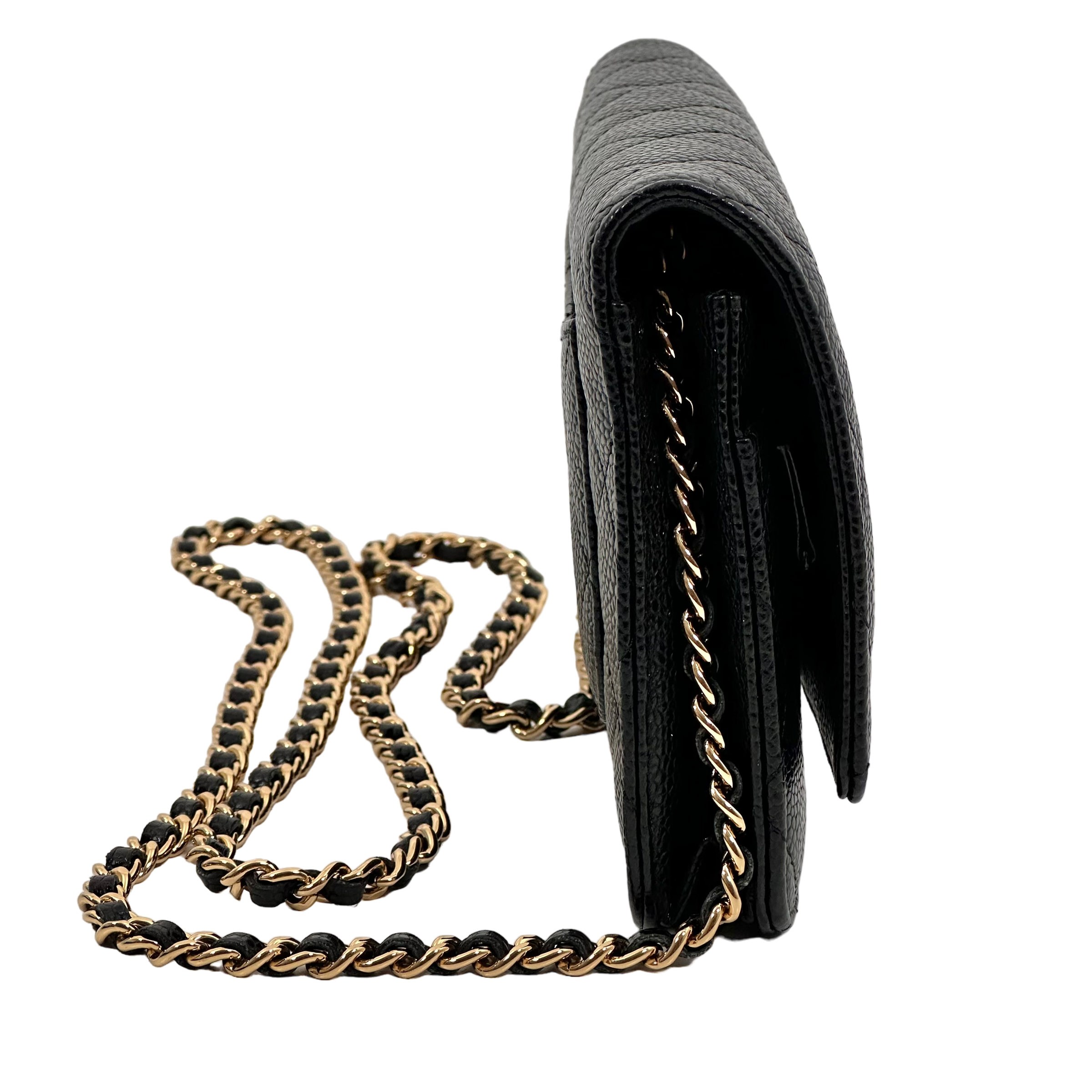 Classic Black Caviar Wallet on Chain (WOC)