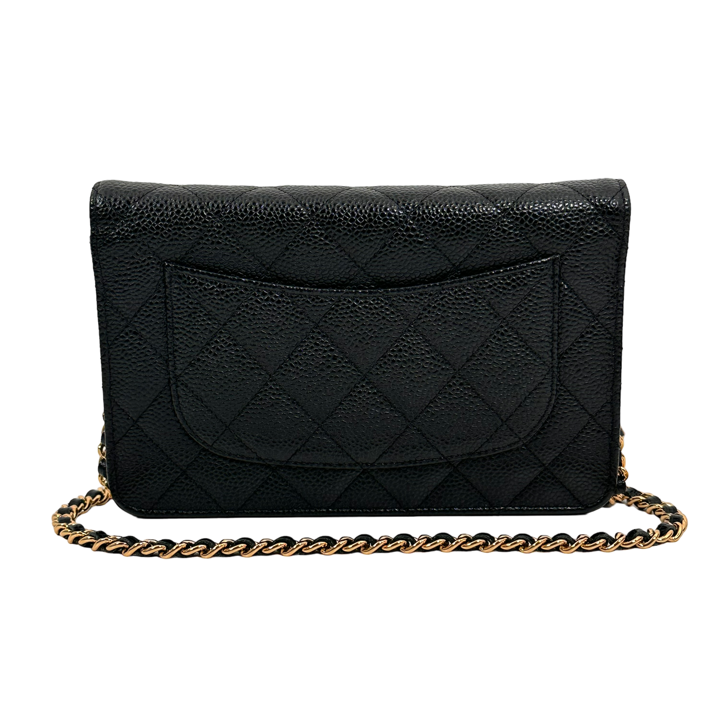 Classic Black Caviar Wallet on Chain (WOC)