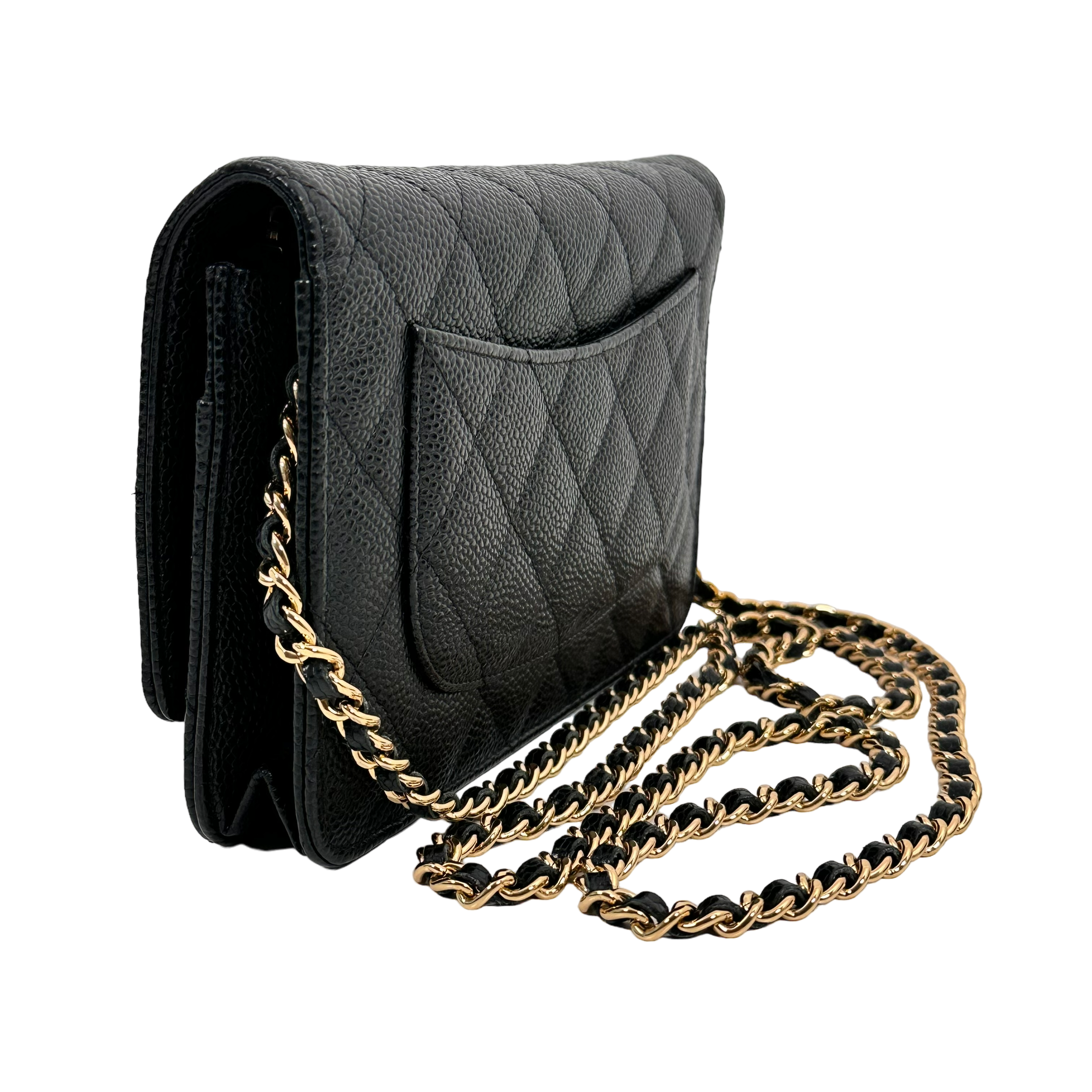 Classic Black Caviar Wallet on Chain (WOC)