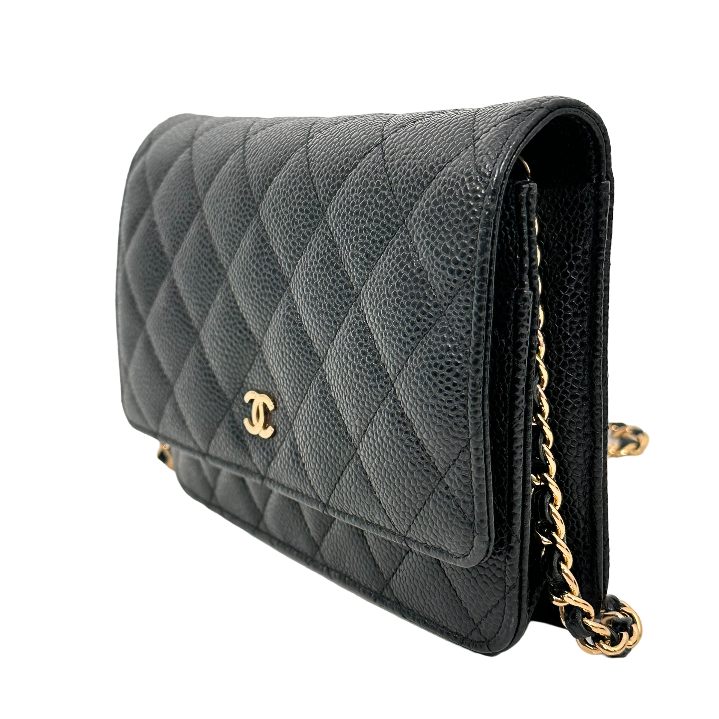 Classic Black Caviar Wallet on Chain (WOC)