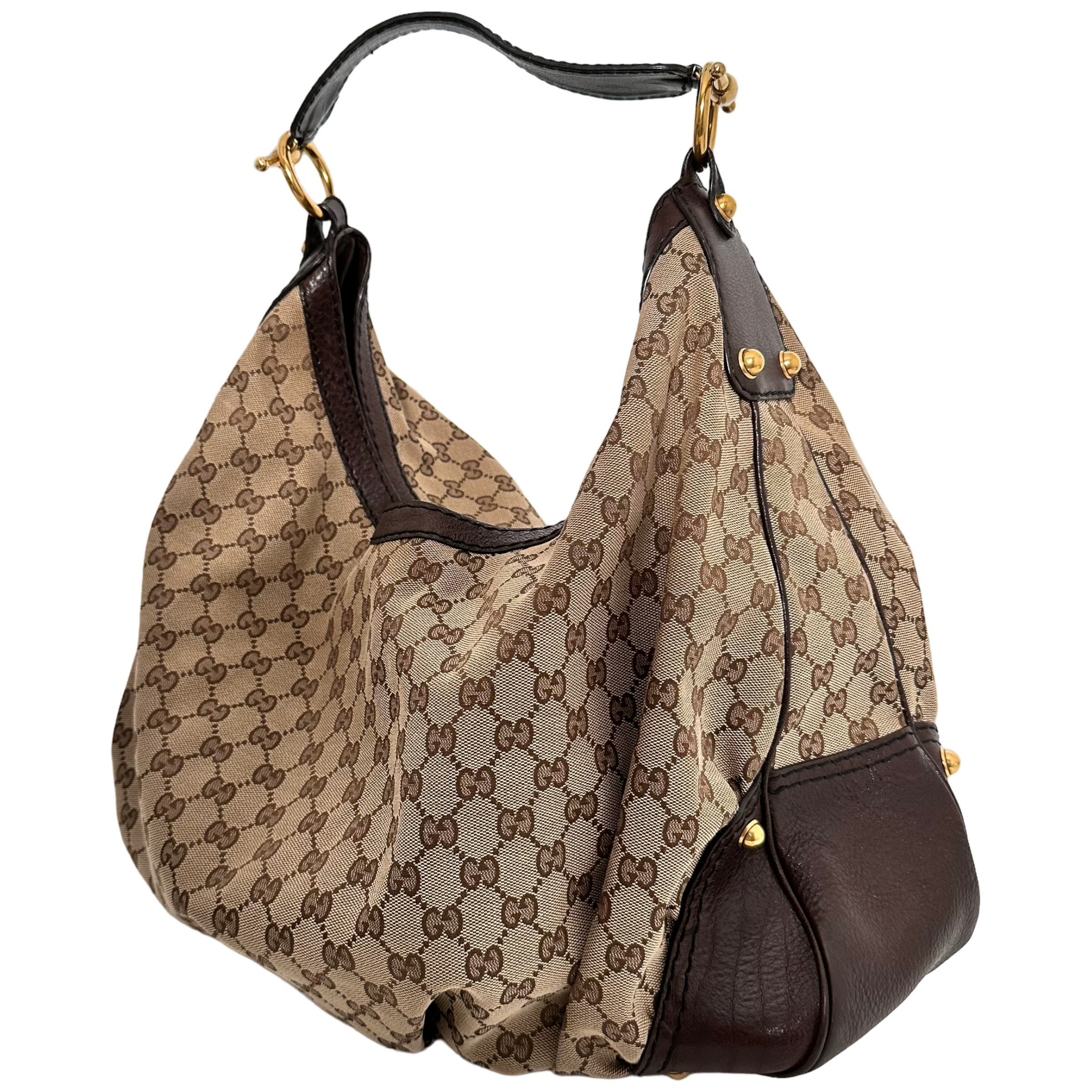 Large GG Canvas Hobo Bag