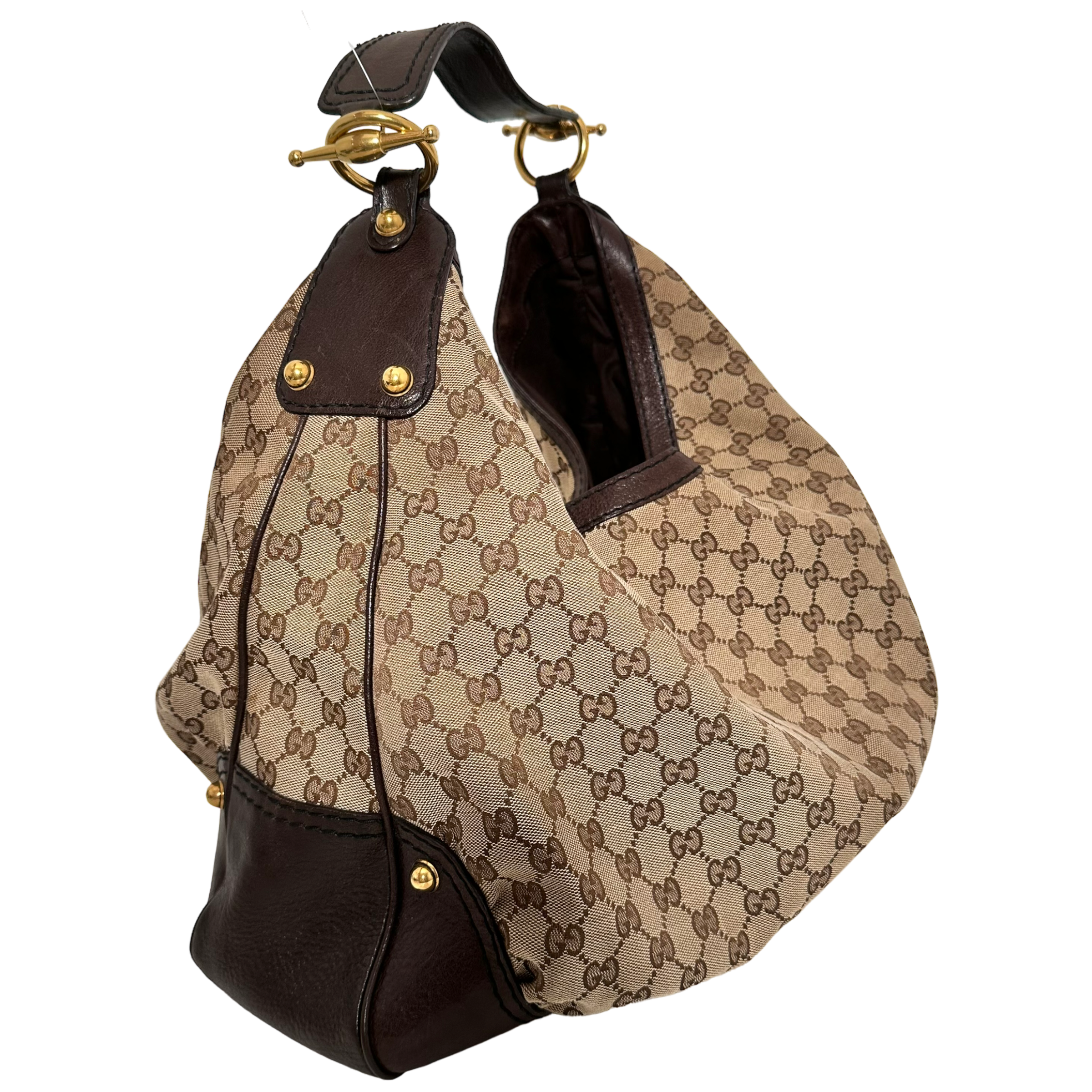 Large GG Canvas Hobo Bag
