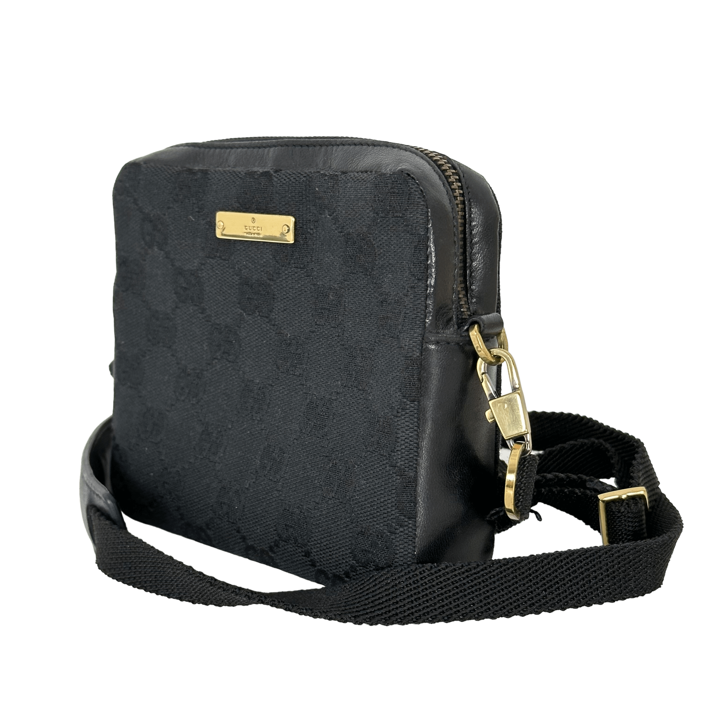 Black GG Square Crossbody