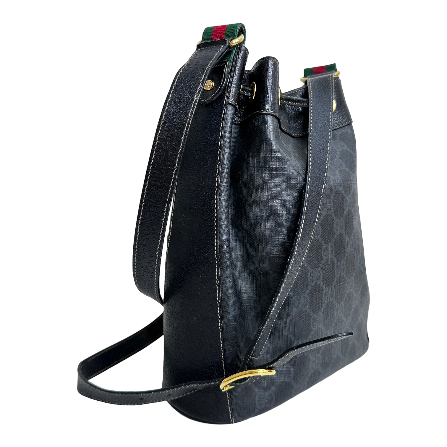 Black GG Bucket Bag