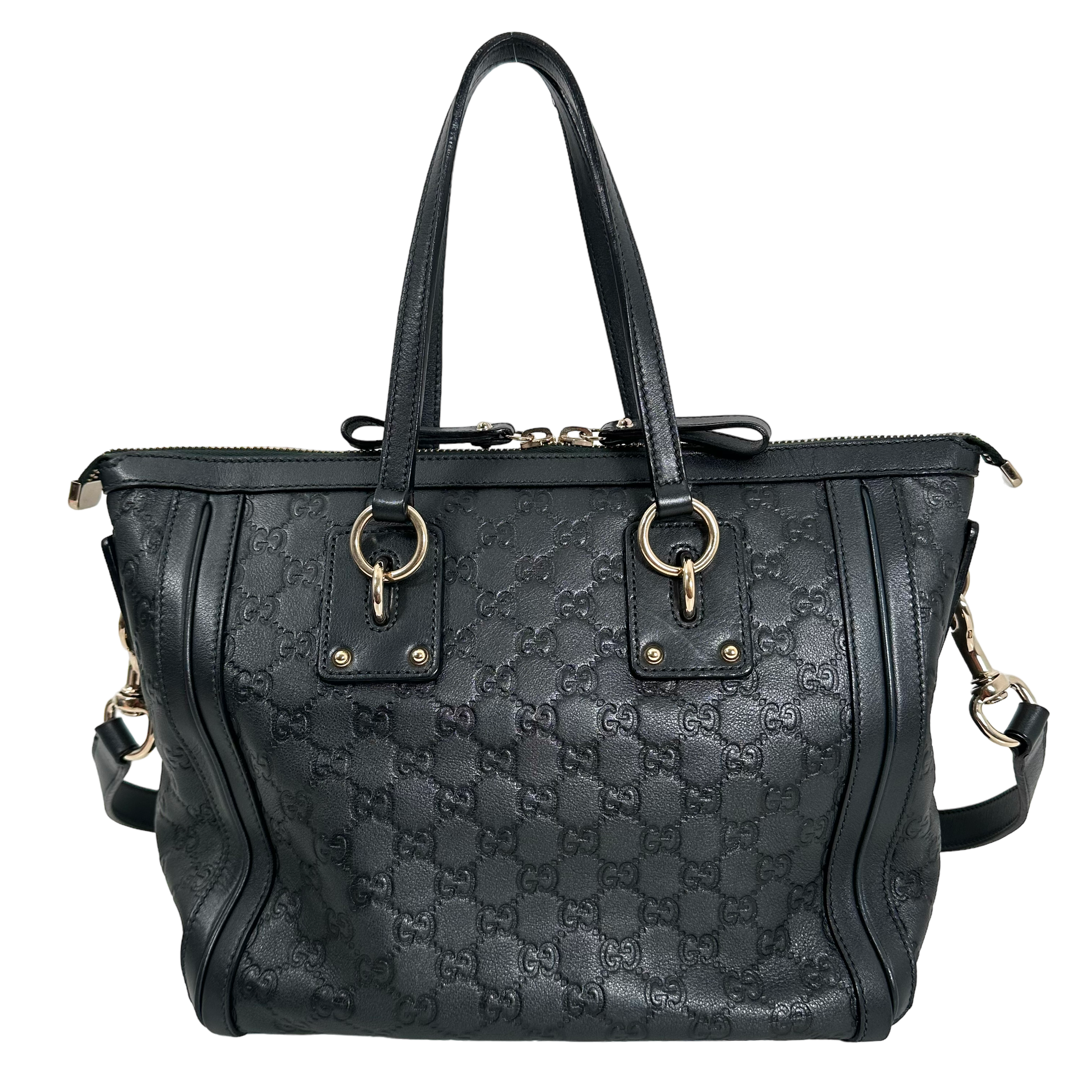 Guccissima Dark Seaweed Green Tote