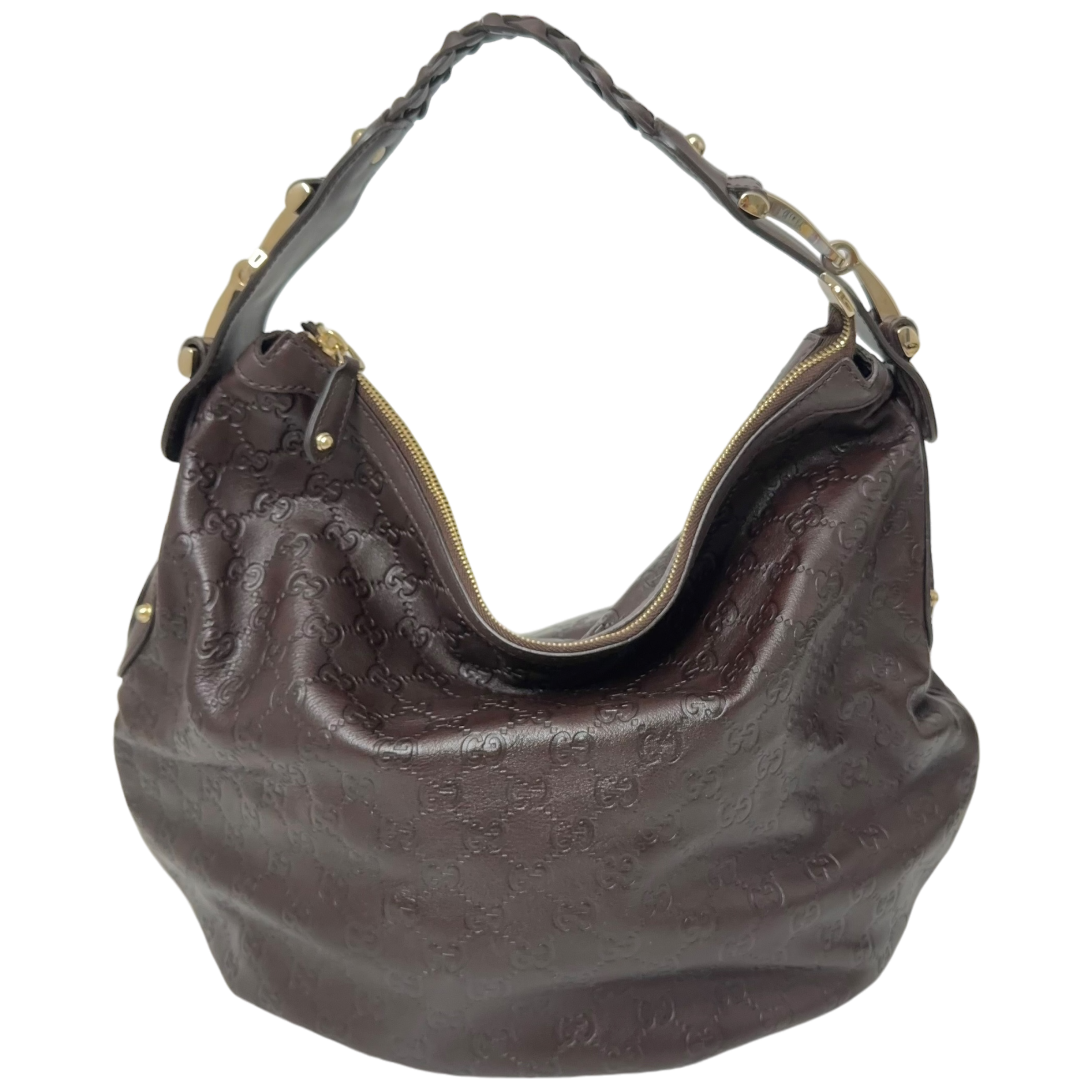 Brown Guccissima Shoulder Bag