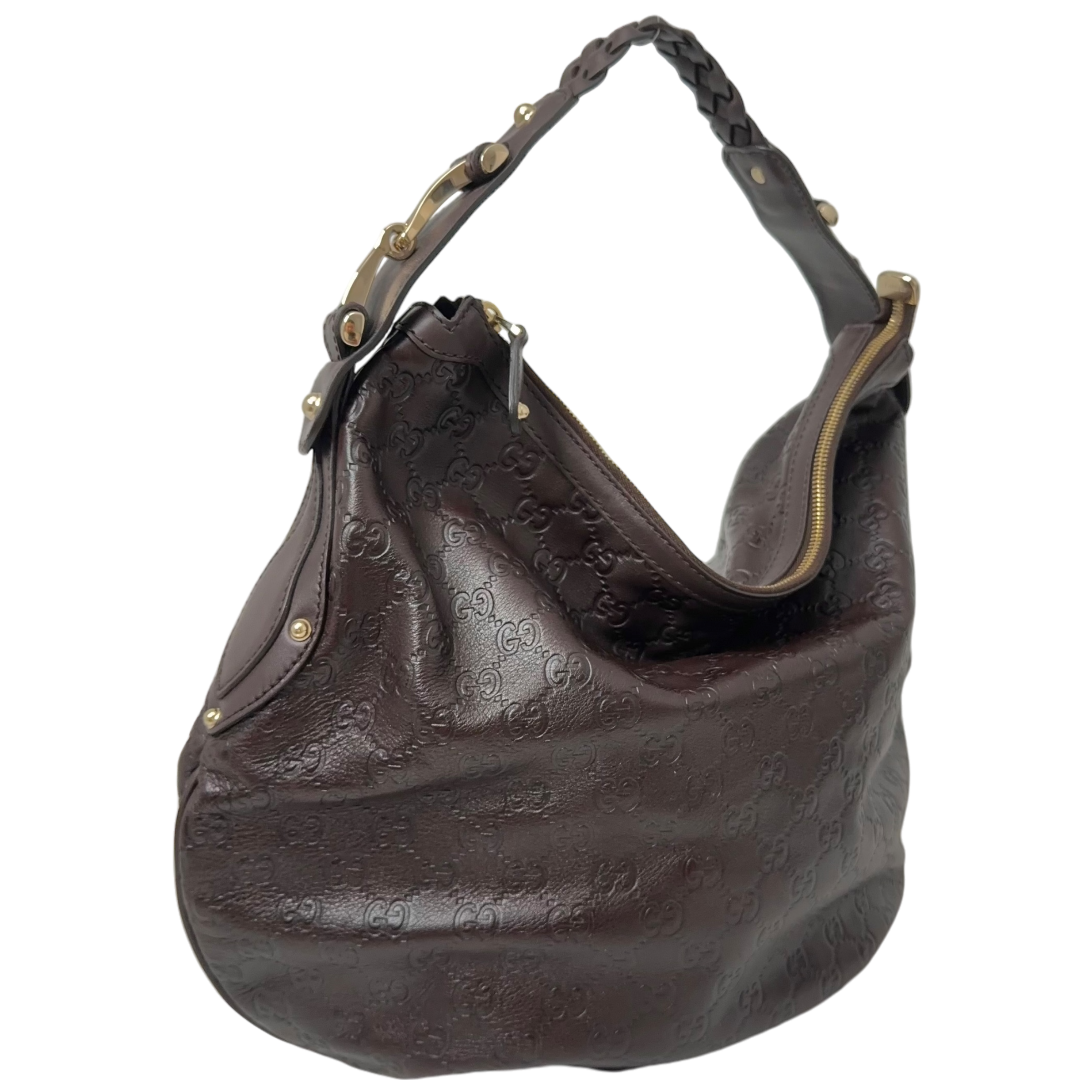 Brown Guccissima Shoulder Bag
