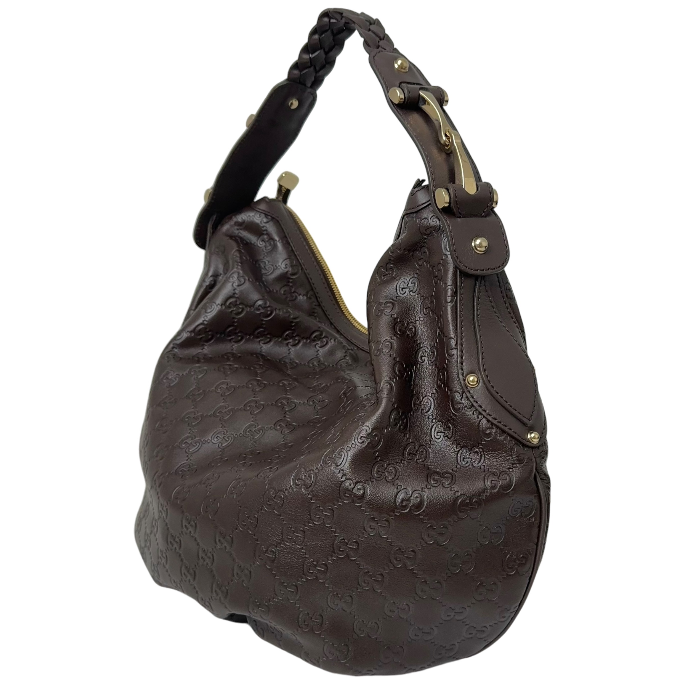 Brown Guccissima Shoulder Bag